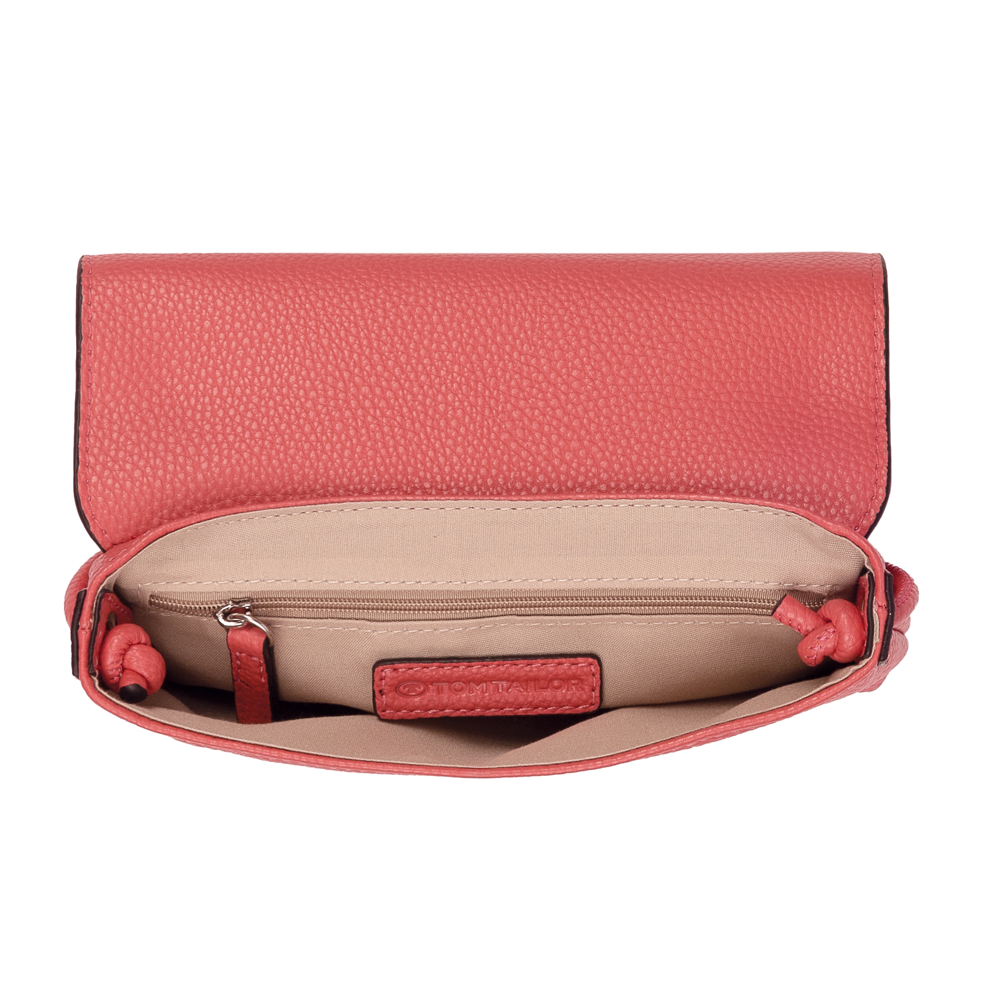 TOM TAILOR Umhängetasche »Rissa«, Aus weichem Lederimitat – auch als Clutch tragbar