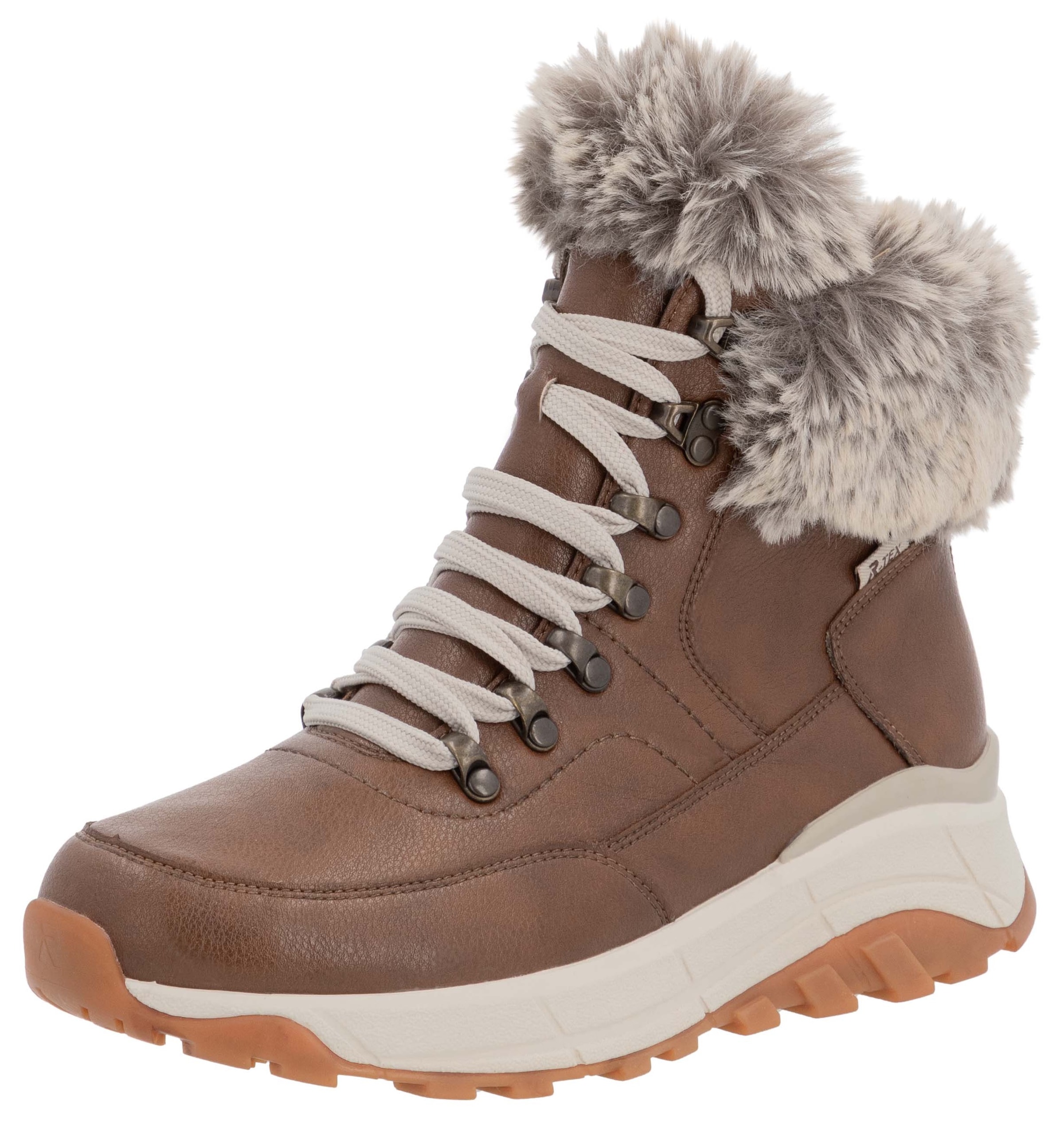 Rieker EVOLUTION Winterboots, Hightop Sneaker, Schnürboots, Winterschuh mit Lammwollfutter