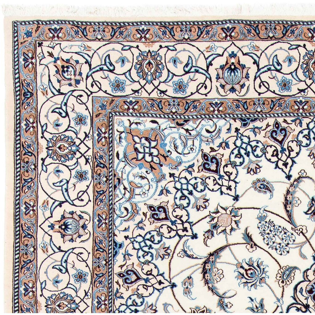 Wohnen Teppiche morgenland Wollteppich »Nain 9la Medaillon Beige 309 x 208 cm«, rechteckig, 0,6 mm Höhe, Unikat mit Zertifikat b Wohnen Teppiche morgenland Wollteppich »Nain 9la Medaillon Beige 309 x 208 cm«, rechteckig, 0,6 mm Höhe, Unikat mit Zertifikat b