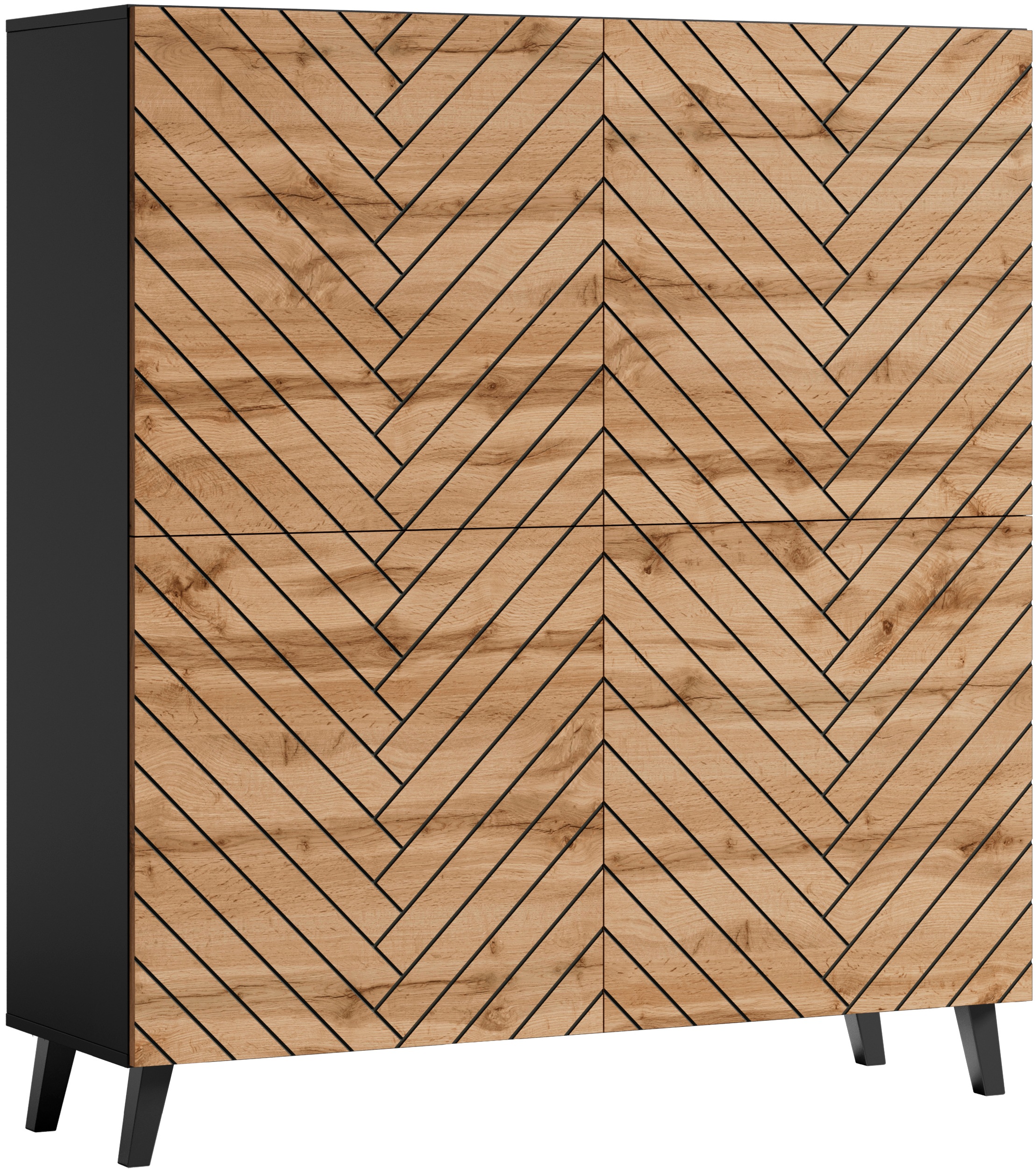 Thumbnail - INOSIGN Highboard "HIGHBOARD PHUKET" 1 Stk. tlg. moderne Kommode mit 4 Türen und 8 Fächern, Breite 120 cm