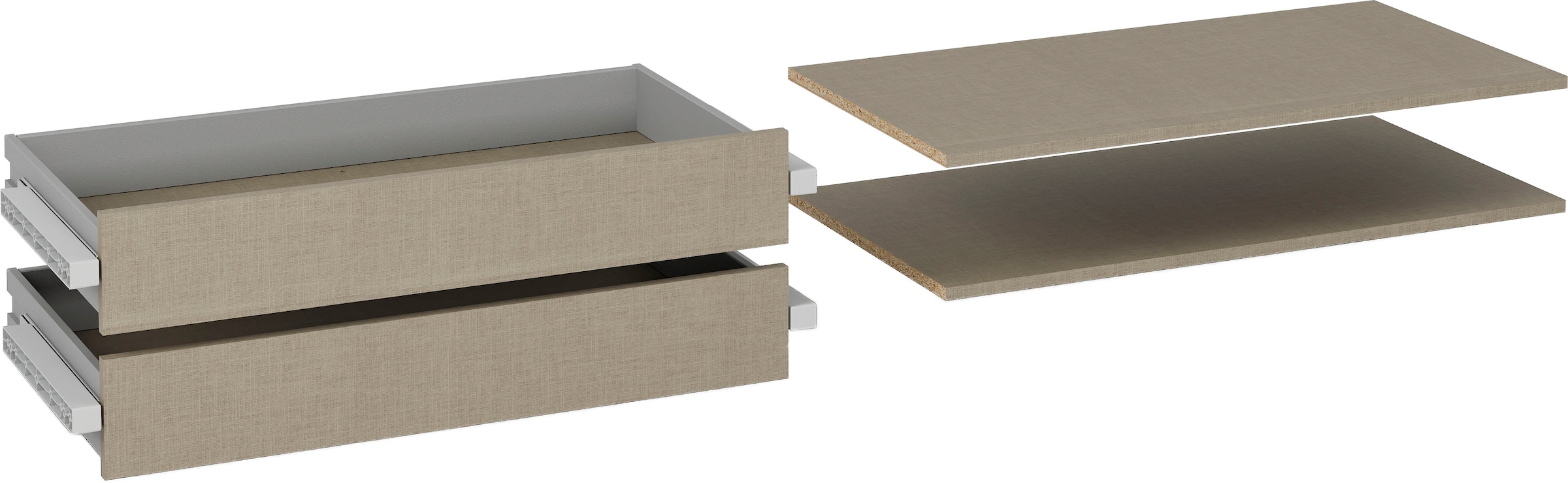 rauch Schubladeneinsatz 2 Schubladeneinsätze mit 2 Fachböden 88 cm für Dreh günstig online kaufen