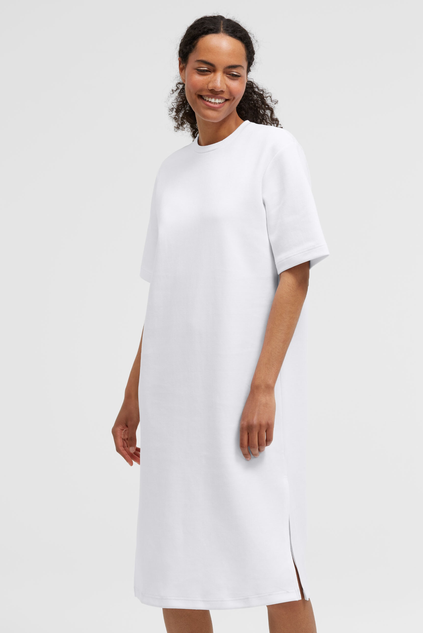 SENSES.THE LABEL Sommerkleid Ohne Taschen mit Seitenschlitze