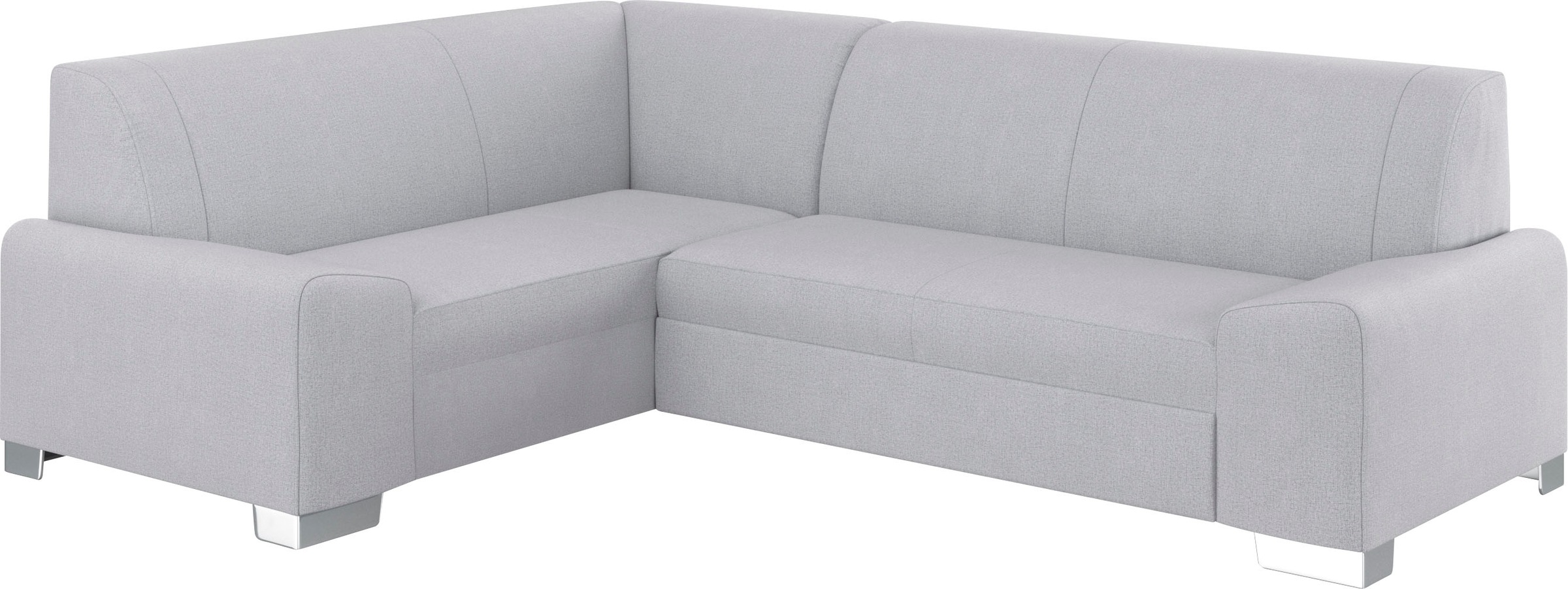 DOMO collection Ecksofa »Anzio in kubischer Formensprache, flache Armlehnen, L-Form«, Wahlweise mit Bettfunktion und Federkern für hohen Sitzkomfort