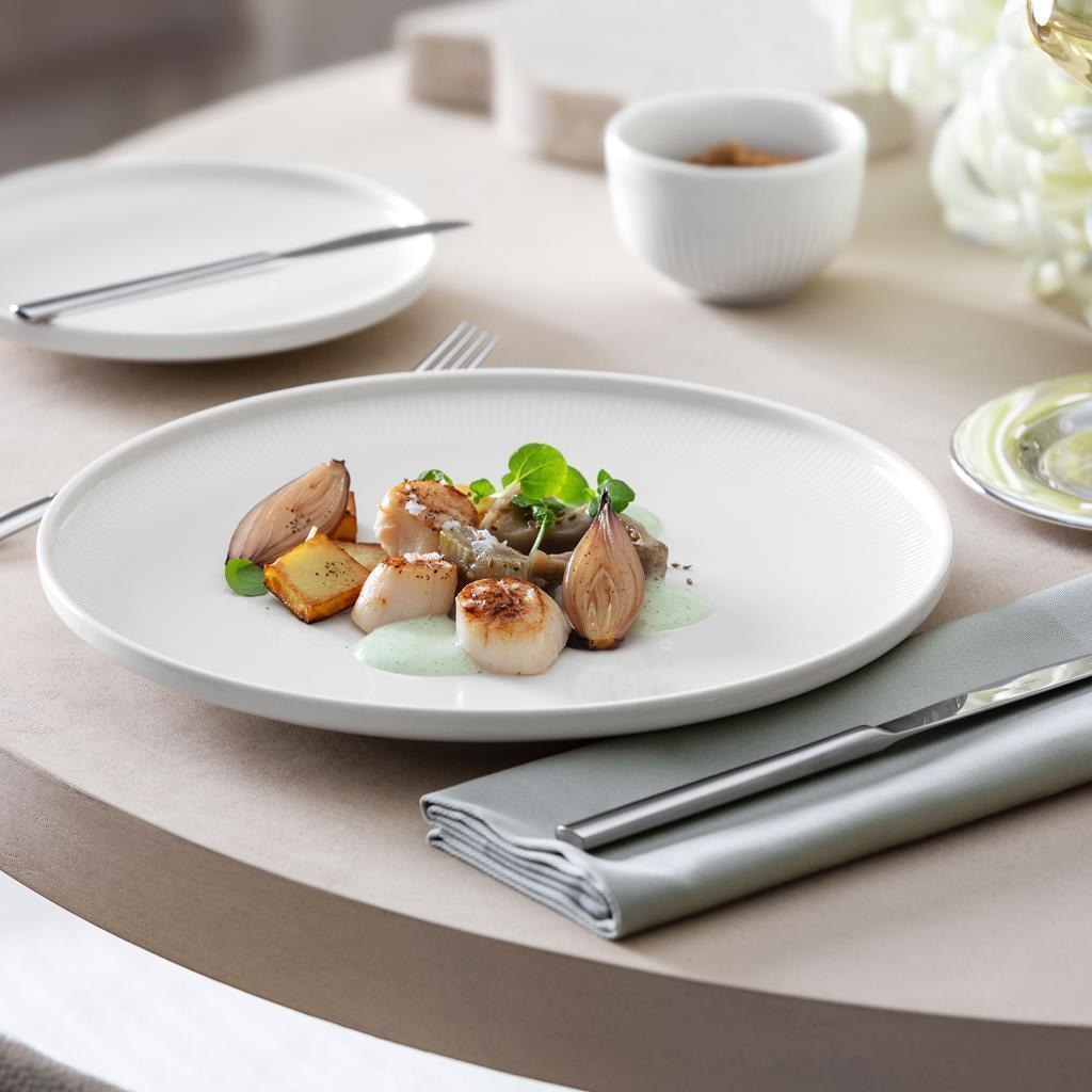 Villeroy & Boch Geschirr-Set »Basic-Set Afina 6er Set weiß« Spülmaschinengeeignet, Mikrowellenfest