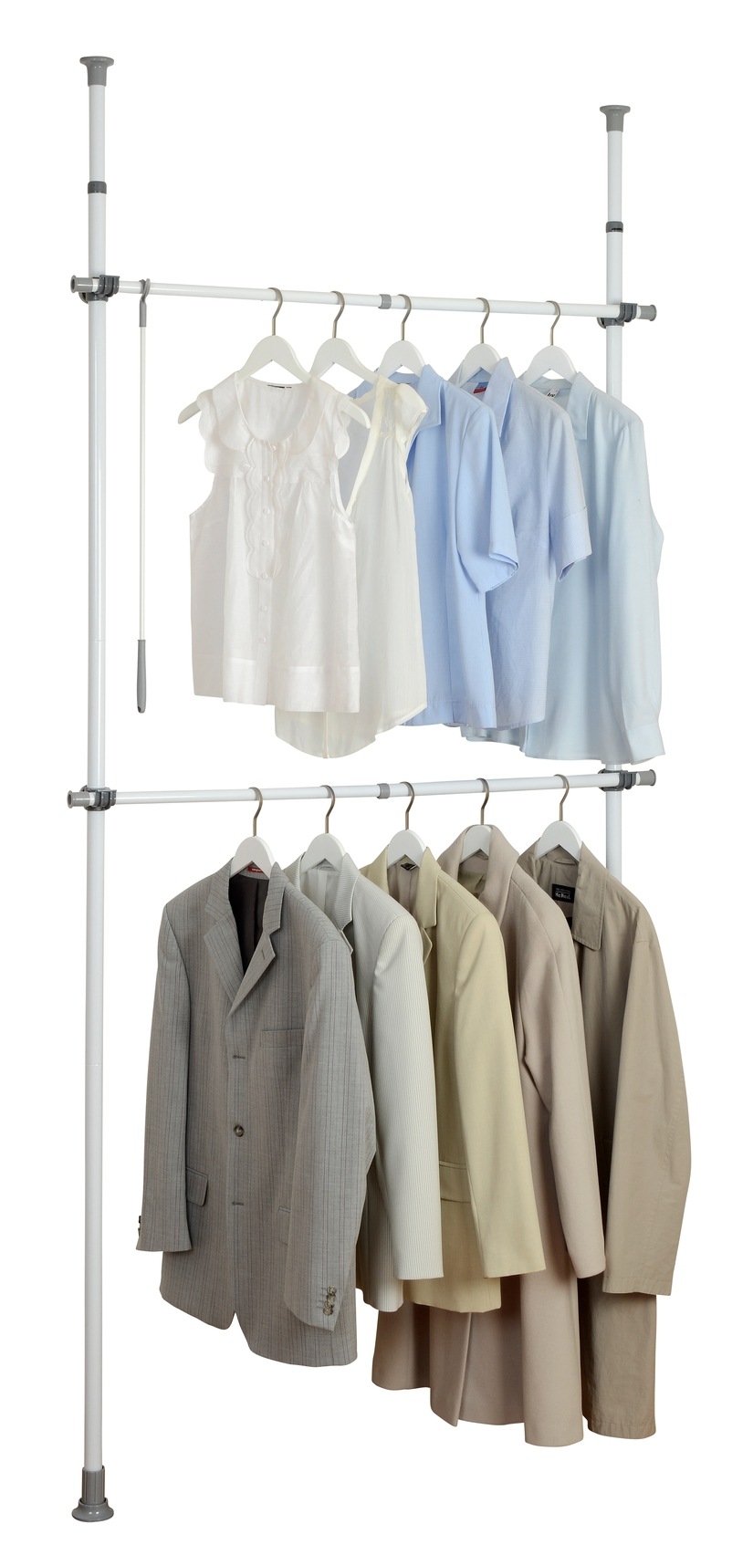 WENKO Teleskopregal "Modell Herkules Basic" Kleiderstangen zum Klemmen ohne günstig online kaufen