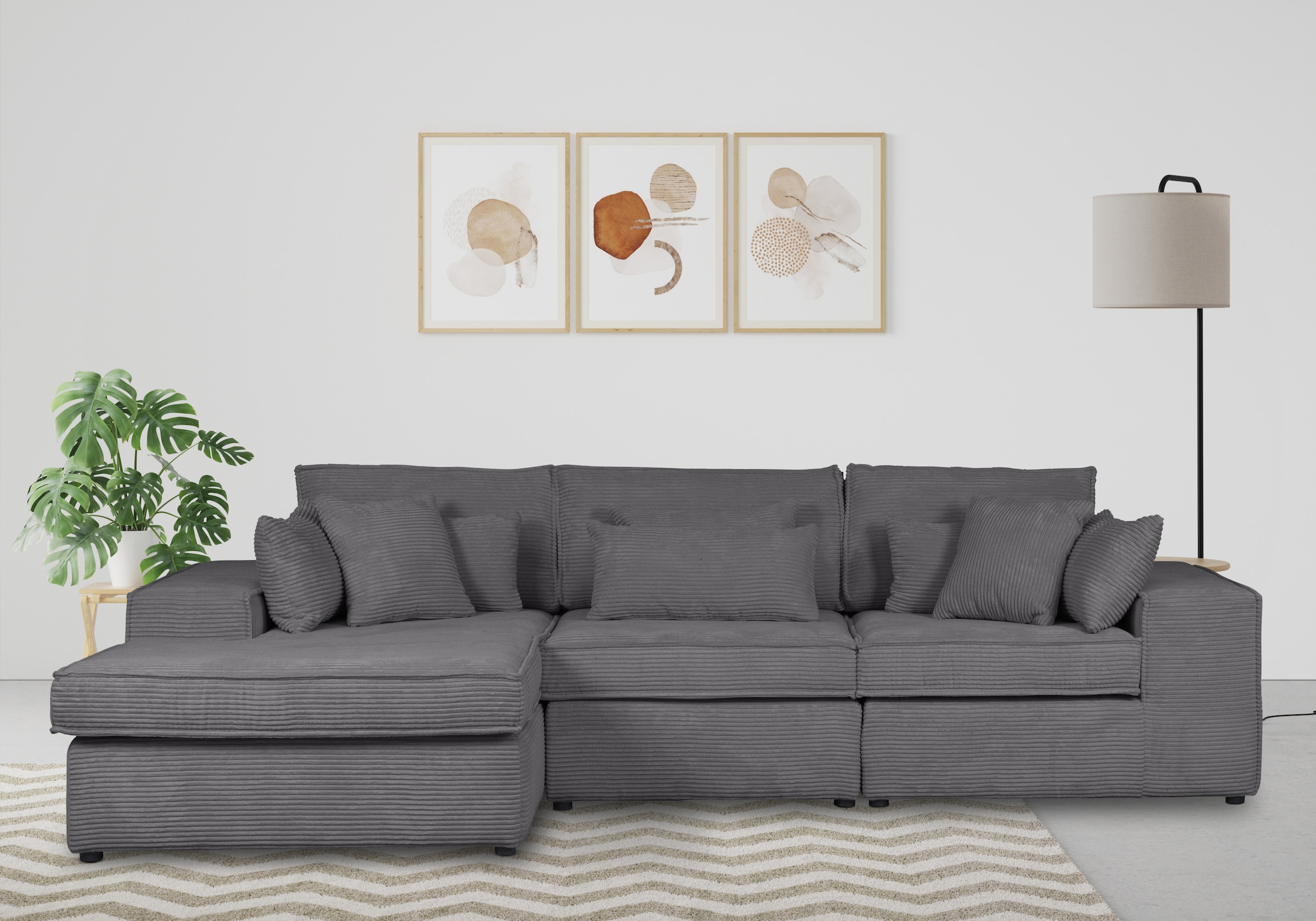 OTTO home Ecksofa "Enid L-Form" 3 Teile, bestehend aus Modulen, in vielen Bezügen, auch in Breitcord
