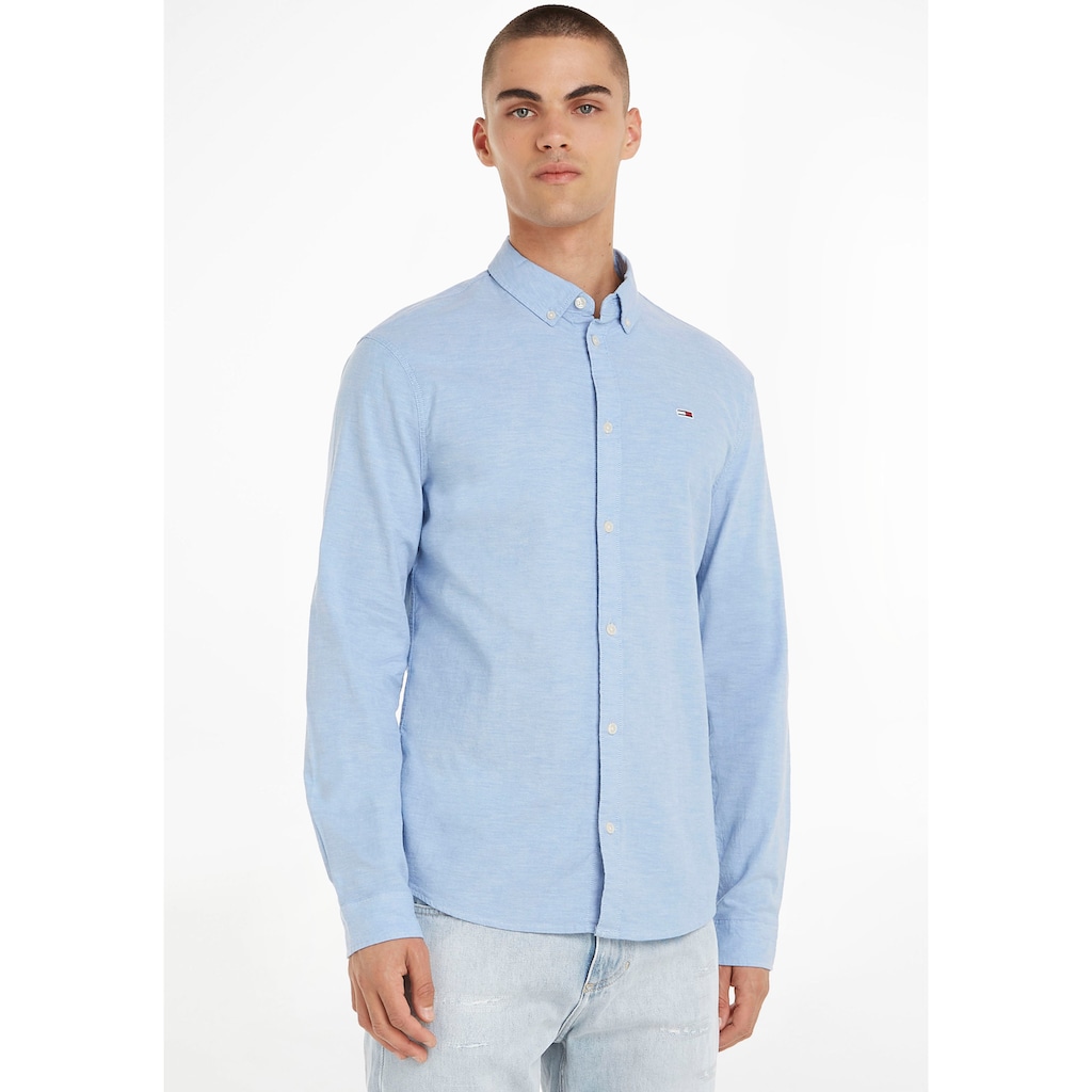 Tommy Jeans Langarmhemd »TJM SLIM STRETCH OXFORD SHIRT«