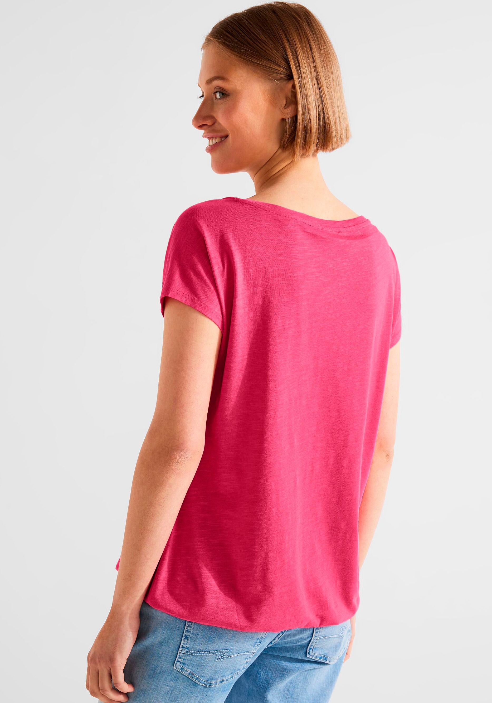 mit | STREET Saum Sitz T-Shirt, perfekten elastischem für ONE BAUR bestellen für