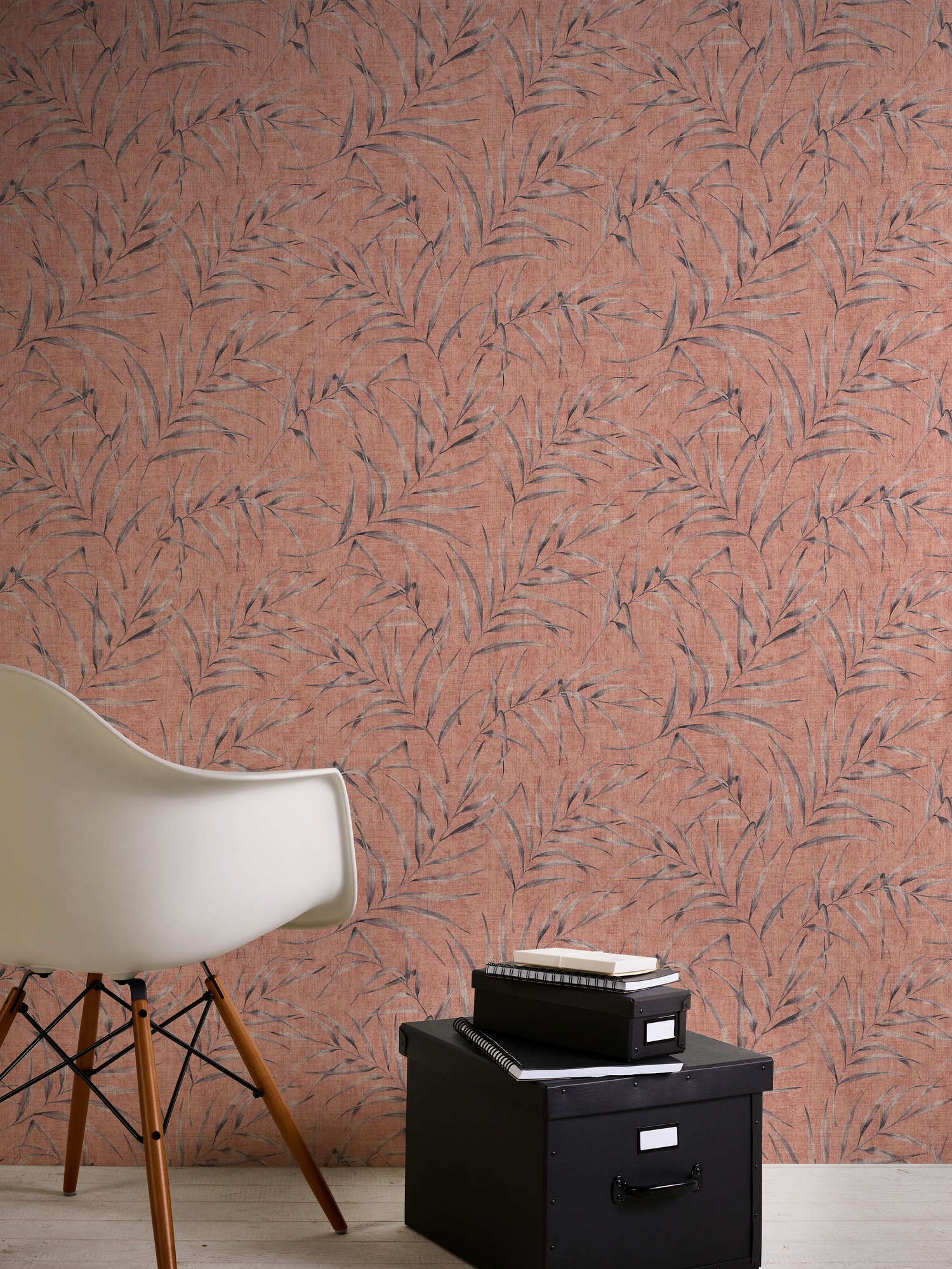 A.S. Création Vliestapete »Greenery mit Palmenprint in Dschungel Optik«, floral-botanisch-Wald, Dschungeltapete Tapete Palmen Tapeten Wohnzimmer Schlafzimmer Küche