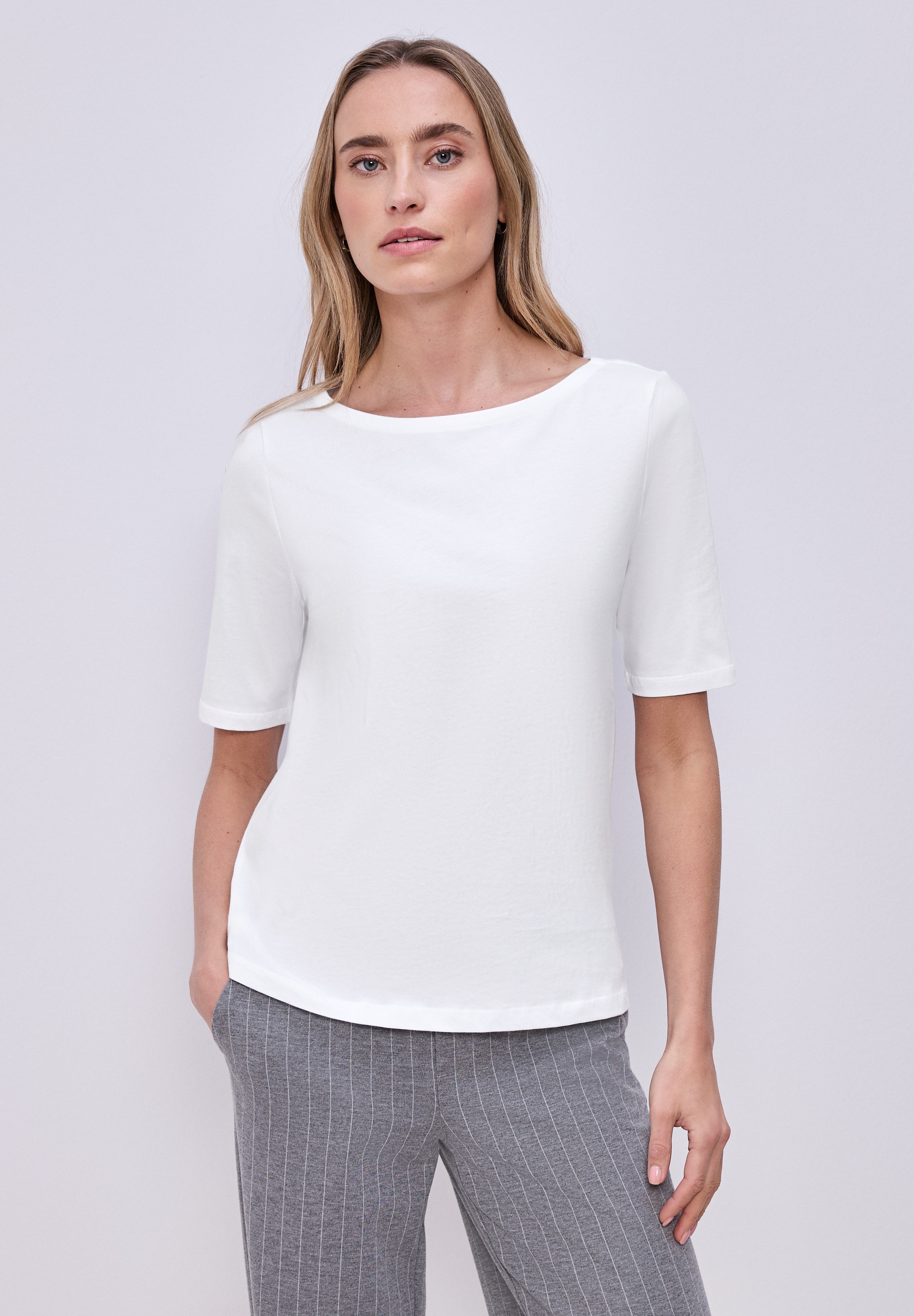 STREET ONE T-Shirt aus reiner Baumwolle günstig online kaufen