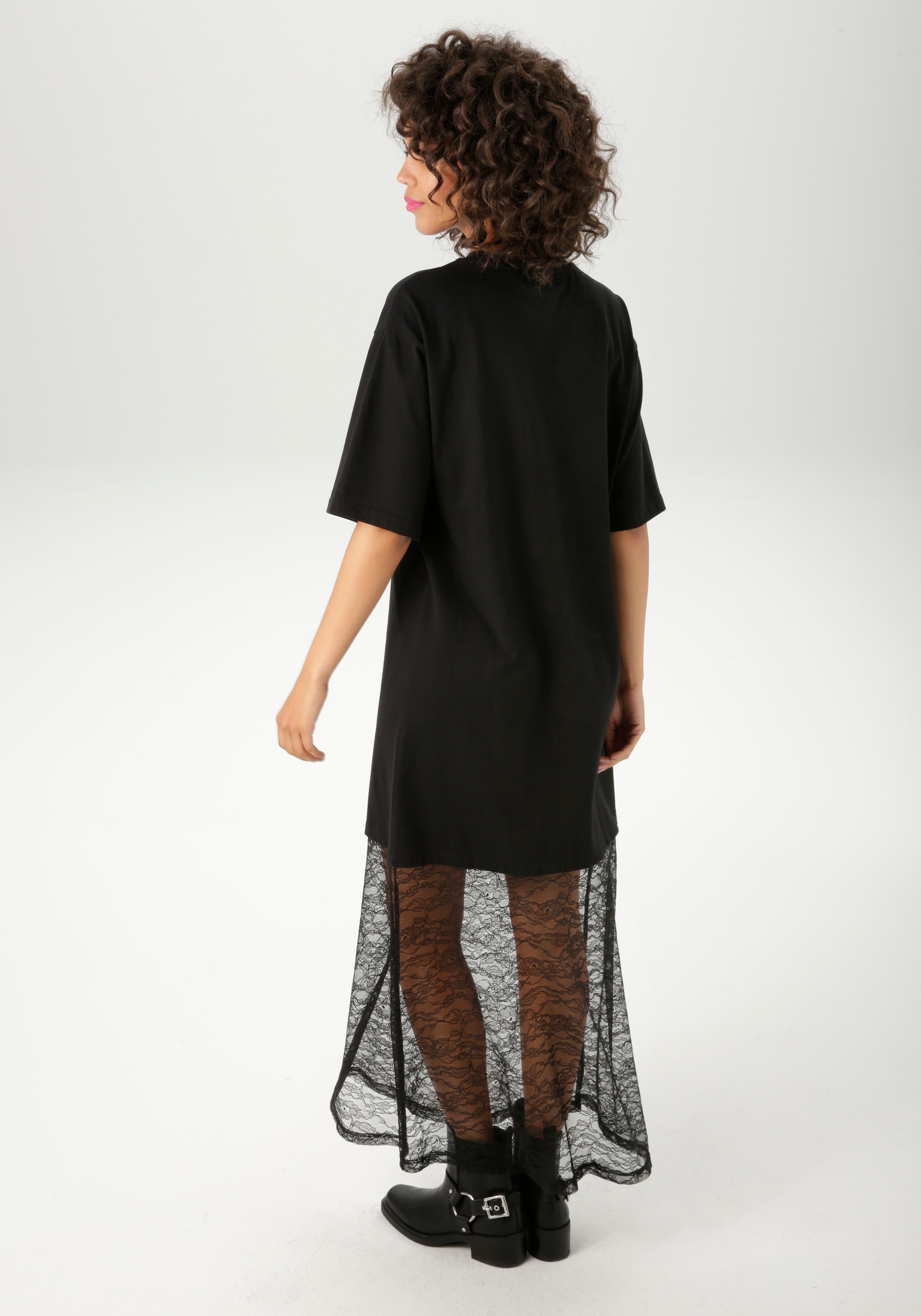 Aniston CASUAL Maxikleid, mit raffinierter Spitze am Saum - NEUE KOLLEKTION