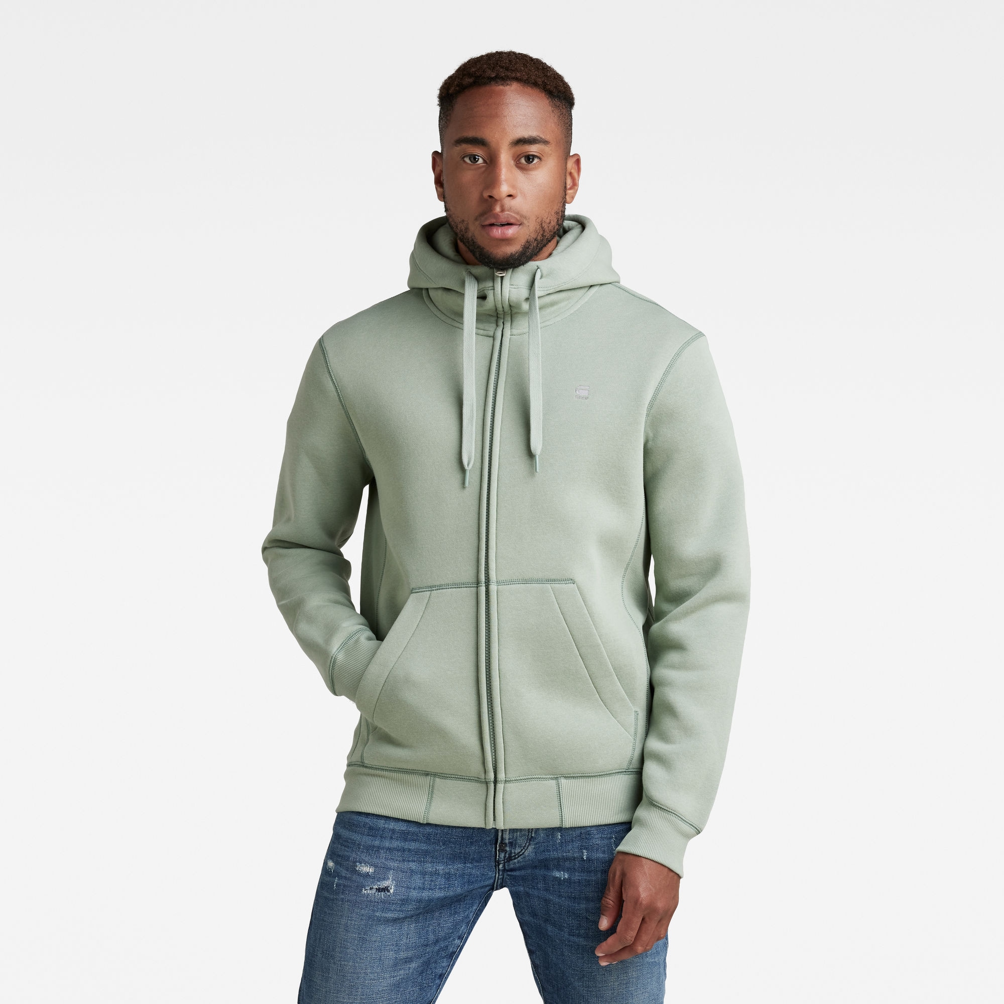 G-STAR Kapuzensweatjacke "Premium Basic Hooded Zip Sweater" günstig online kaufen