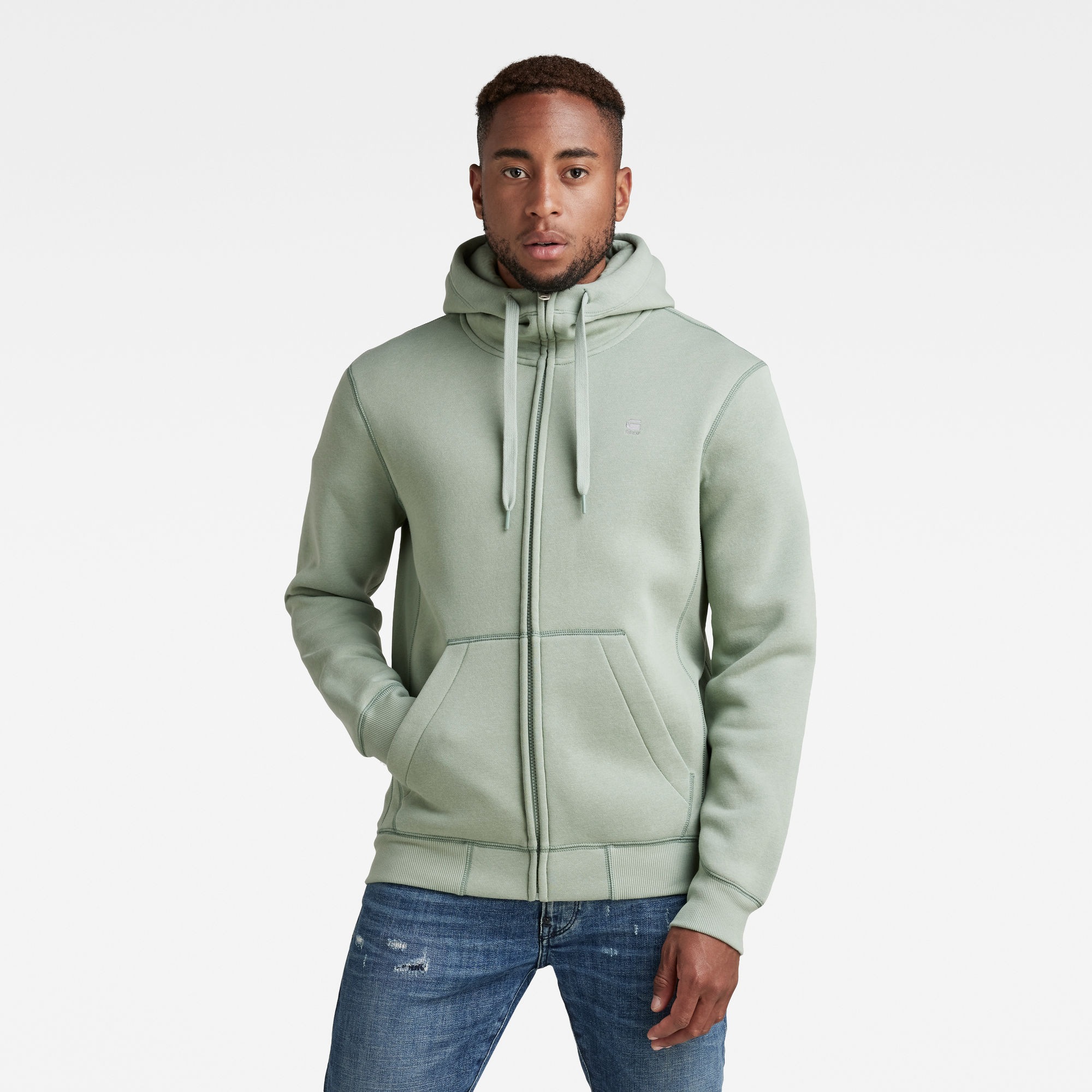 G-STAR "Premium Basic Hooded Zip Sweater" günstig online kaufen