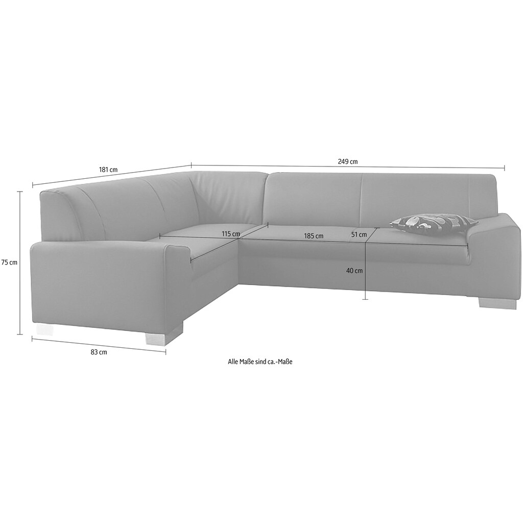 DOMO collection Ecksofa »Alisson«