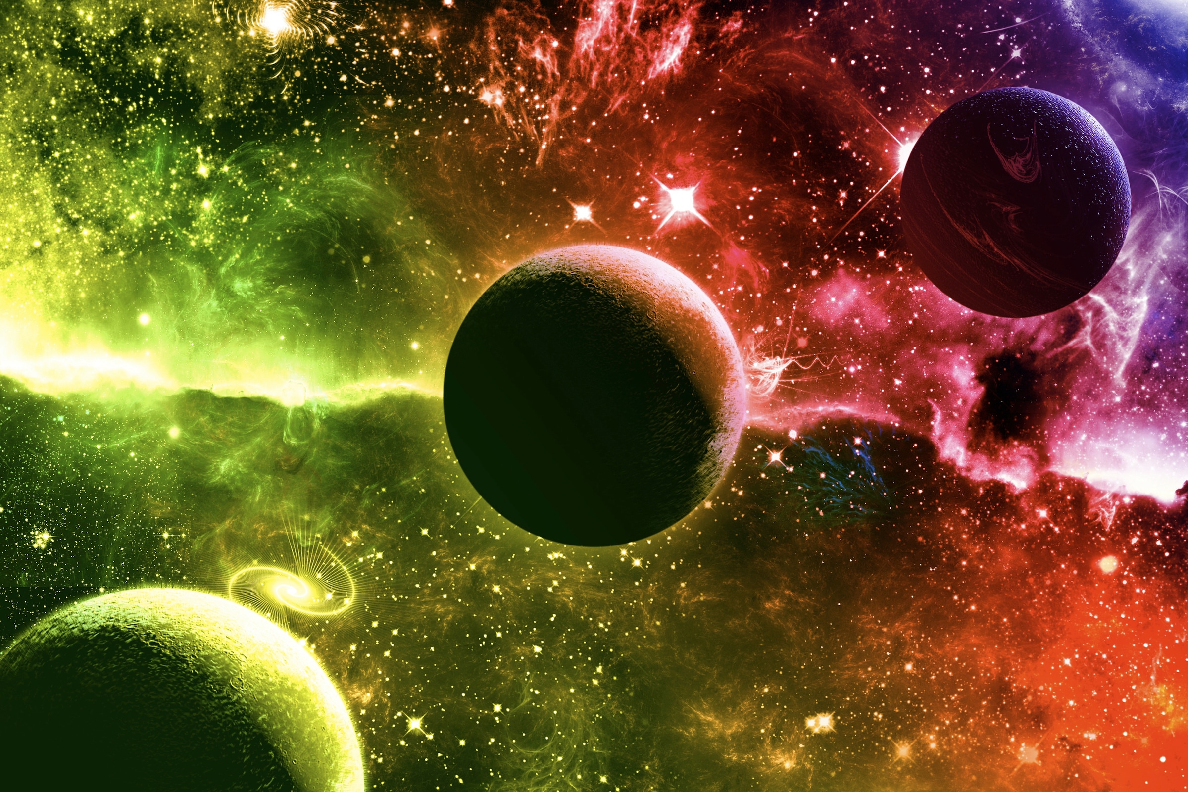 Papermoon Fototapete "PLANETEN-FUTURISTISCH WELTRAUM MOON GALAXIE UNIVERSUM günstig online kaufen