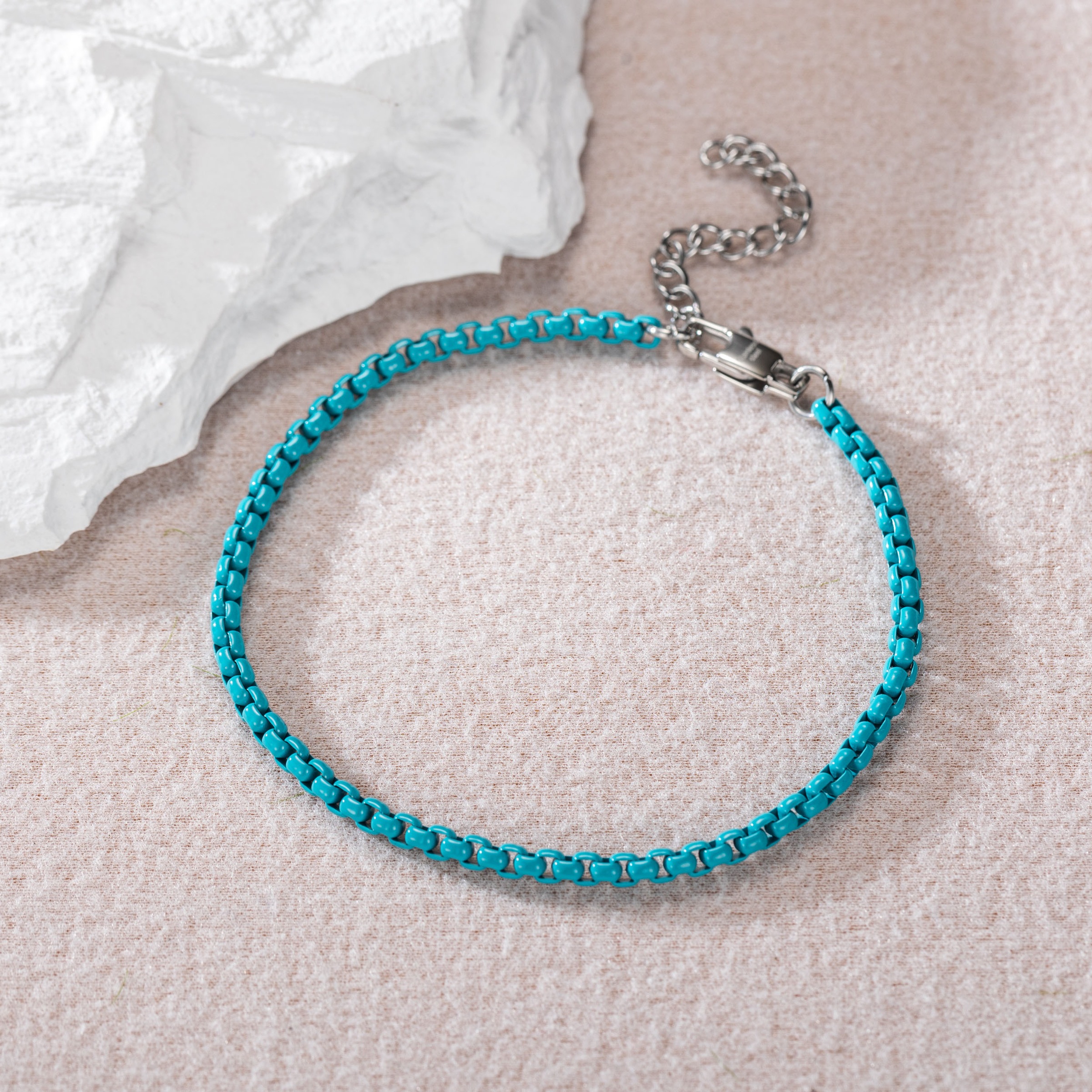 Firetti Fußkette »Schmuck Geschenk Edelstahl Fußschmuck Venezianerkette Color«