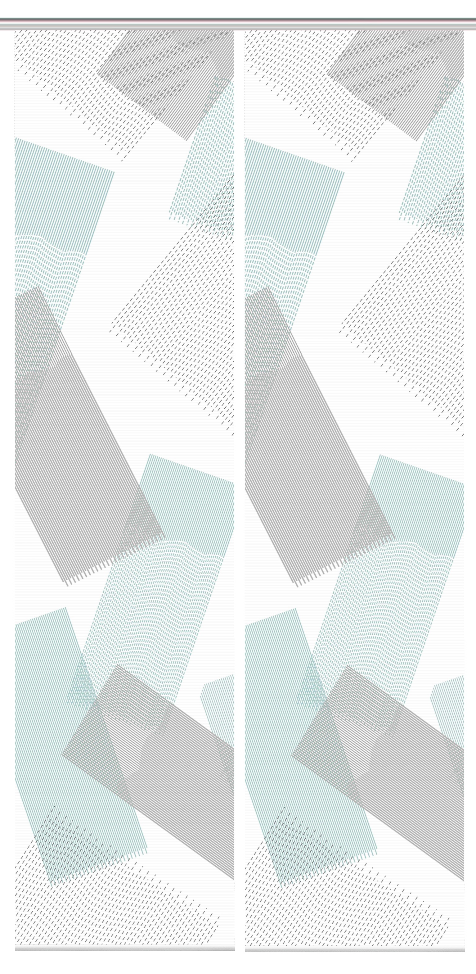 Thumbnail - Vision Schiebegardine "NAYAH" Paneelwagen 2 Stk. tlg. SET,SCHIEBEVORHANG,BAMBUS,DIGITALDRUCK