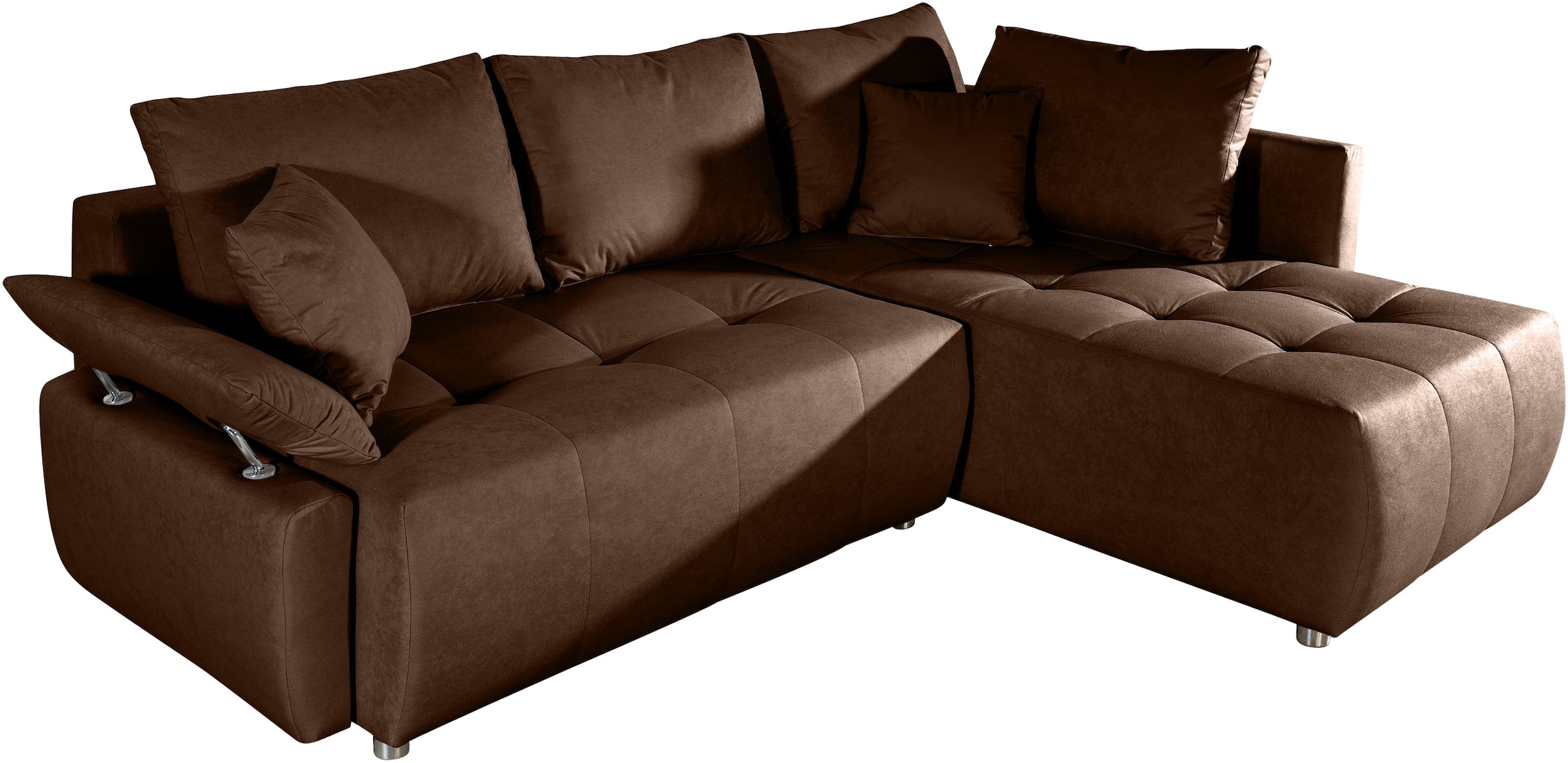COLLECTION AB Ecksofa Ecksofa, Schlaffunktion, Bonnelfederkern, Kissen, Armverstellung