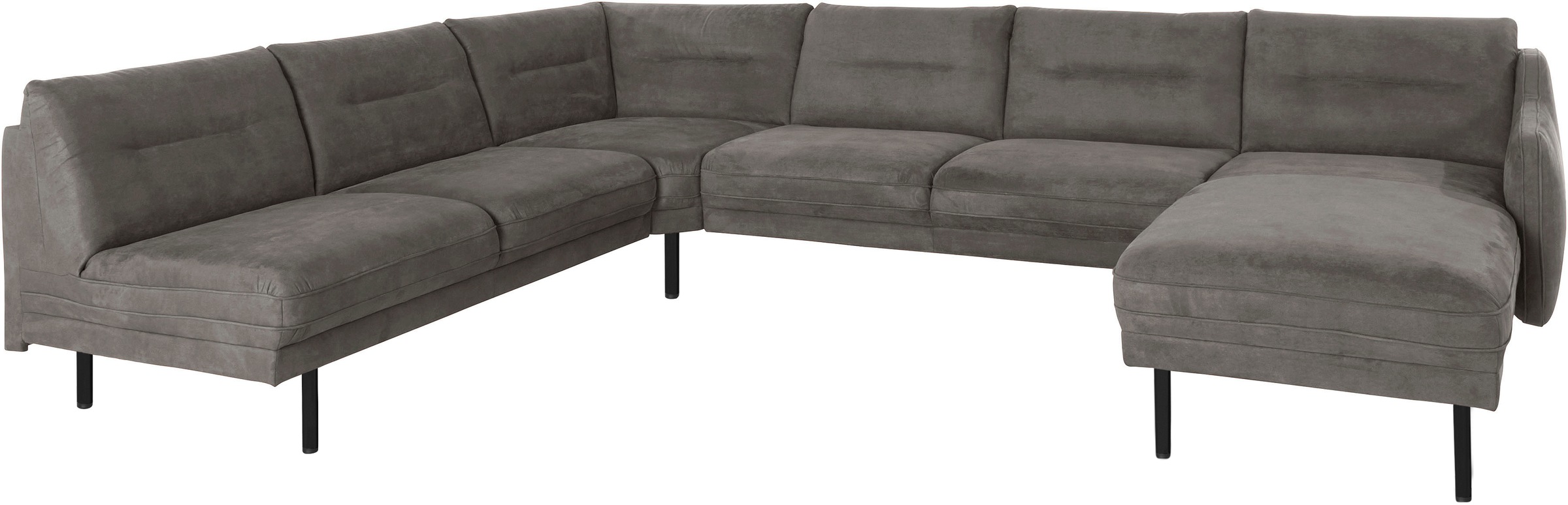 Home affaire Wohnlandschaft "Nordfyn U-Form" edles Design in 3 Bezugsqualit günstig online kaufen