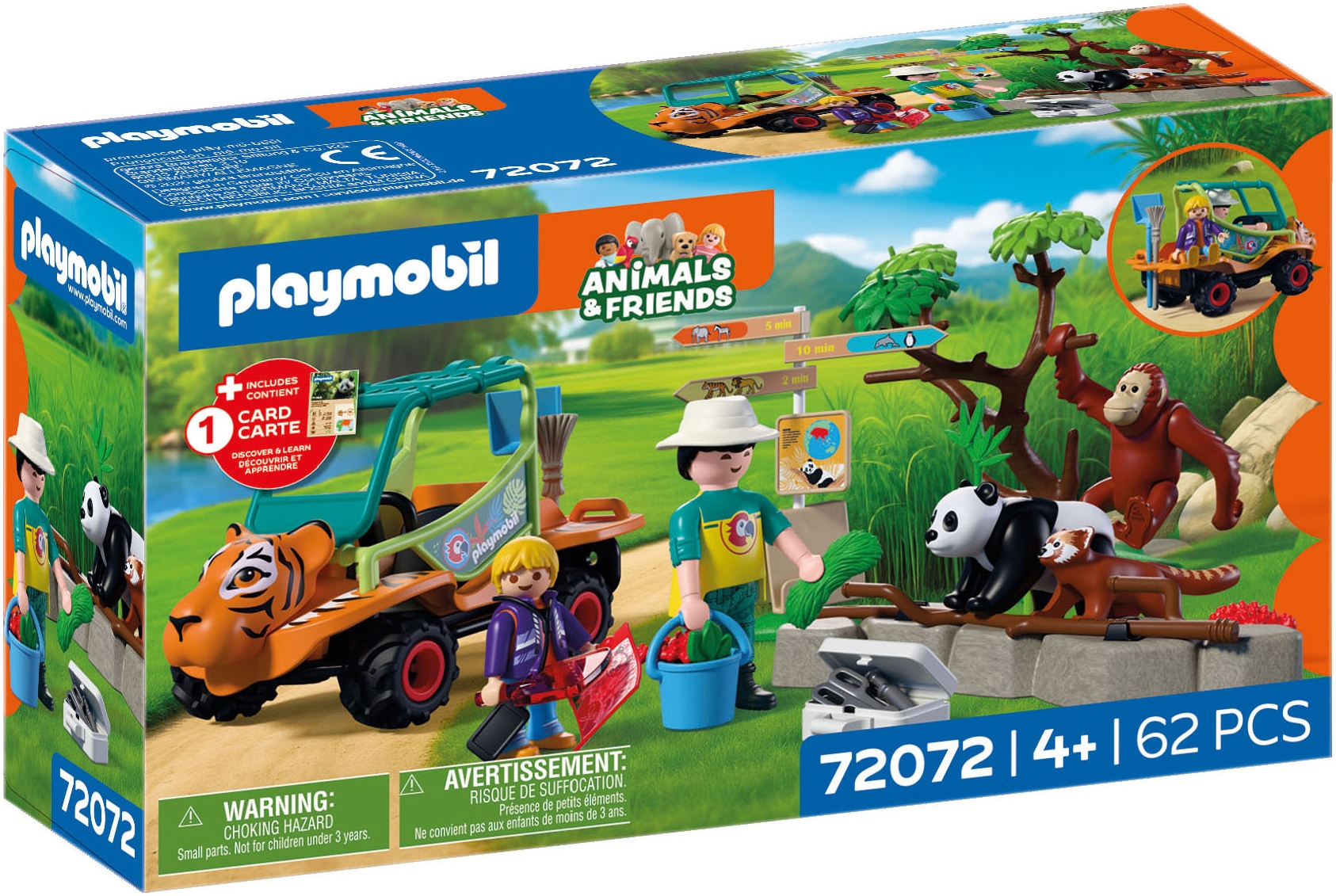 Playmobil® Konstruktions-Spielset »Zoo: Tierpflegermobil (72072), Animals & Friends« Made in Europe