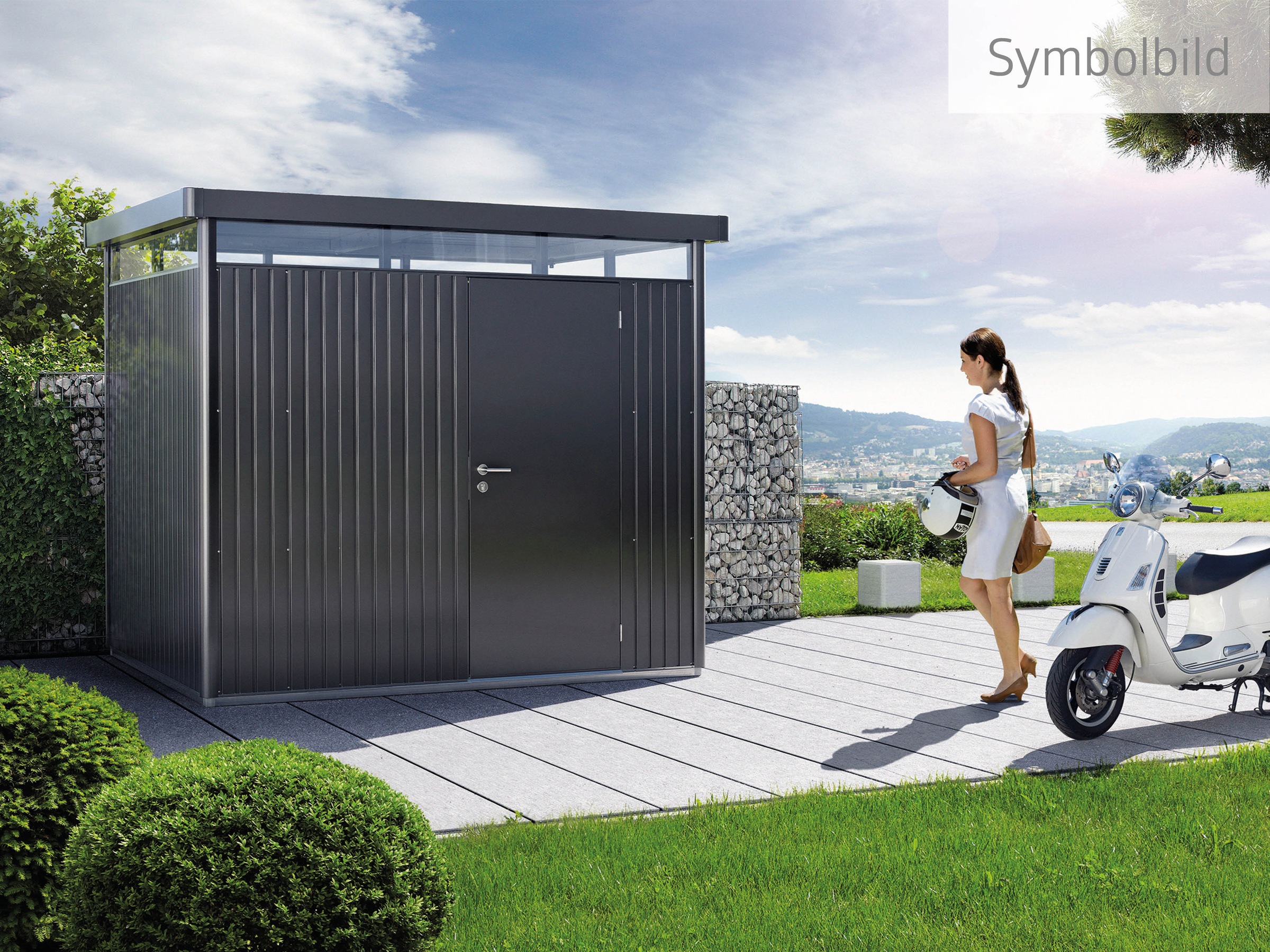 Biohort Gerätehaus "HIGHLINE Gr. H5, verschiedene Farben" stylisches Metall günstig online kaufen