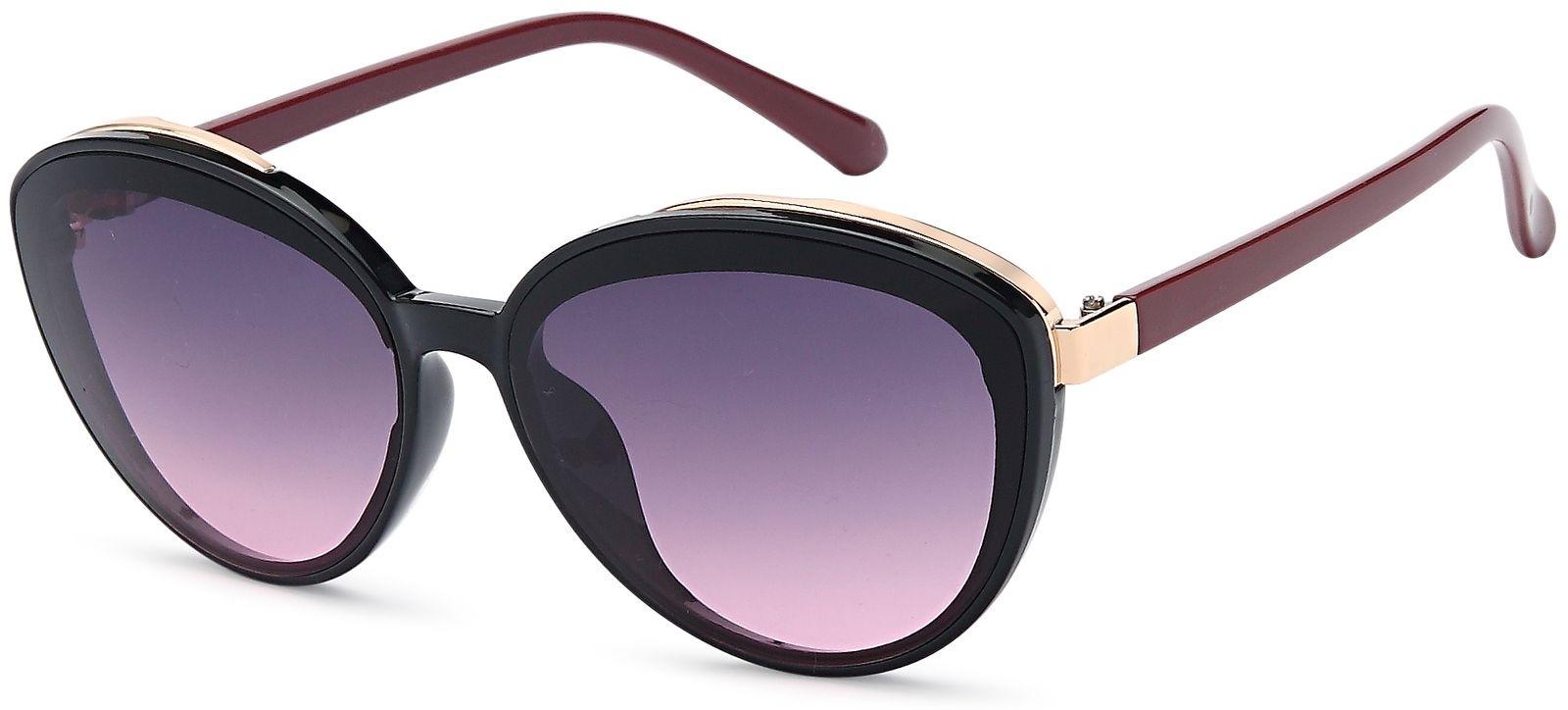 styleBREAKER Sonnenbrille "Ovale Sonnenbrille - filigraner Kunststoff Rahmen" 1 Stk.