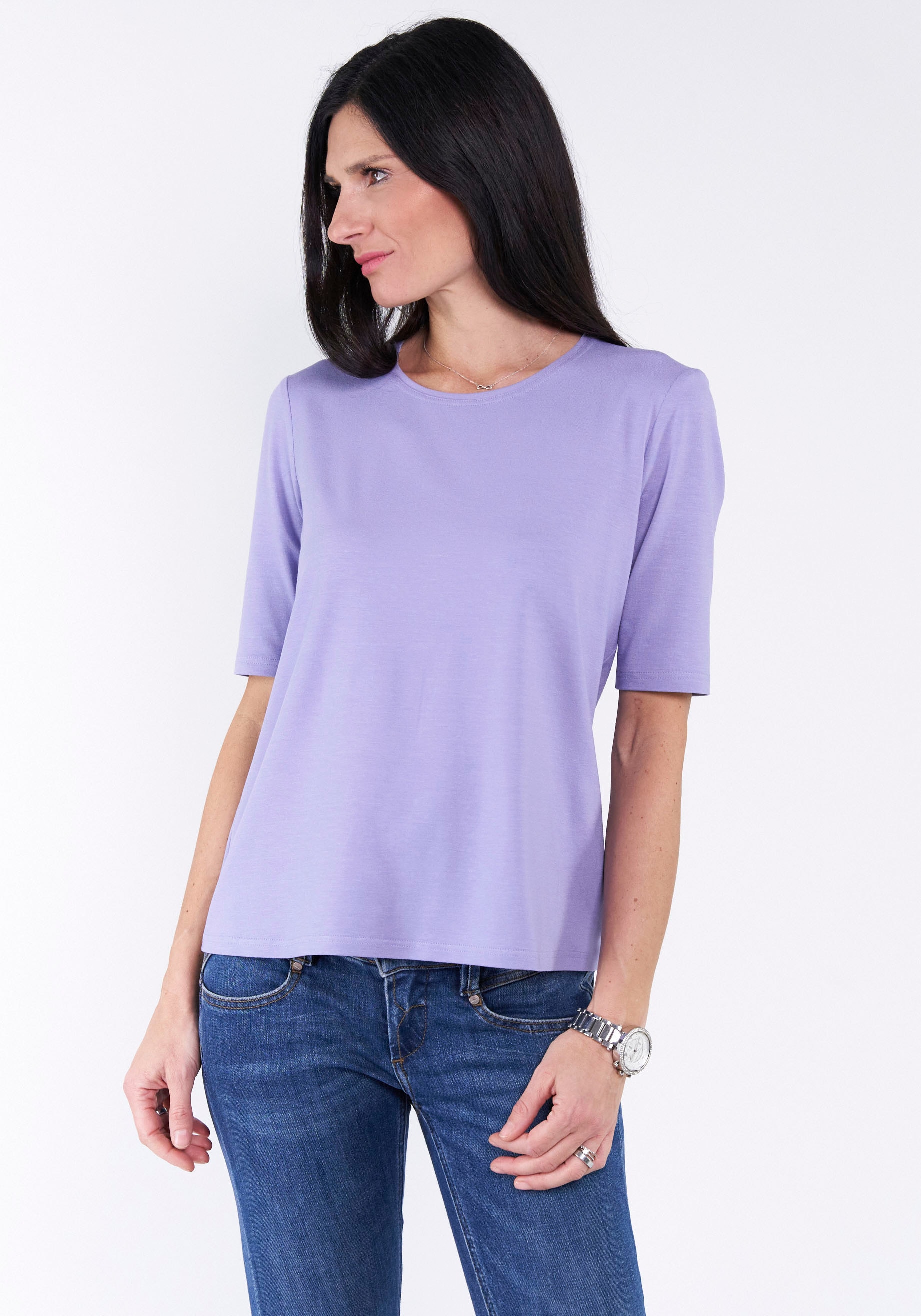 Seidel Moden T-Shirt, Sommershirt aus Viskose und mit Stretch - MADE IN GER günstig online kaufen