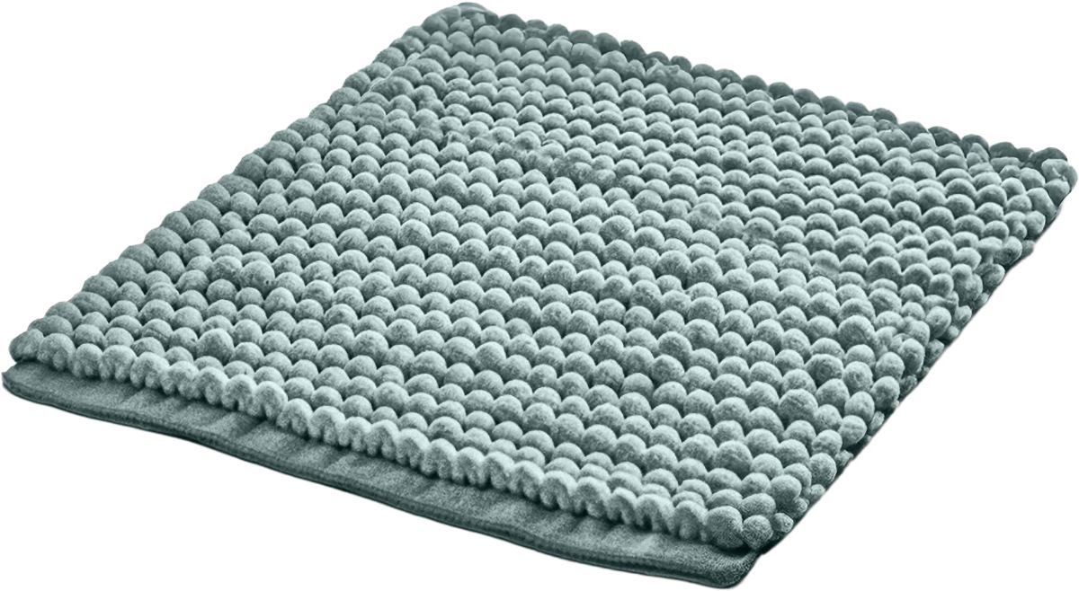 Linea Due Badematte »Punto Uno, Badvorleger, Badezimmer Teppich,« Höhe 18 mm rutschhemmend beschichtet fußbodenheizungsgeeignet | schnell trocknend moderner Badvorleger mit Knötchen-Struktur