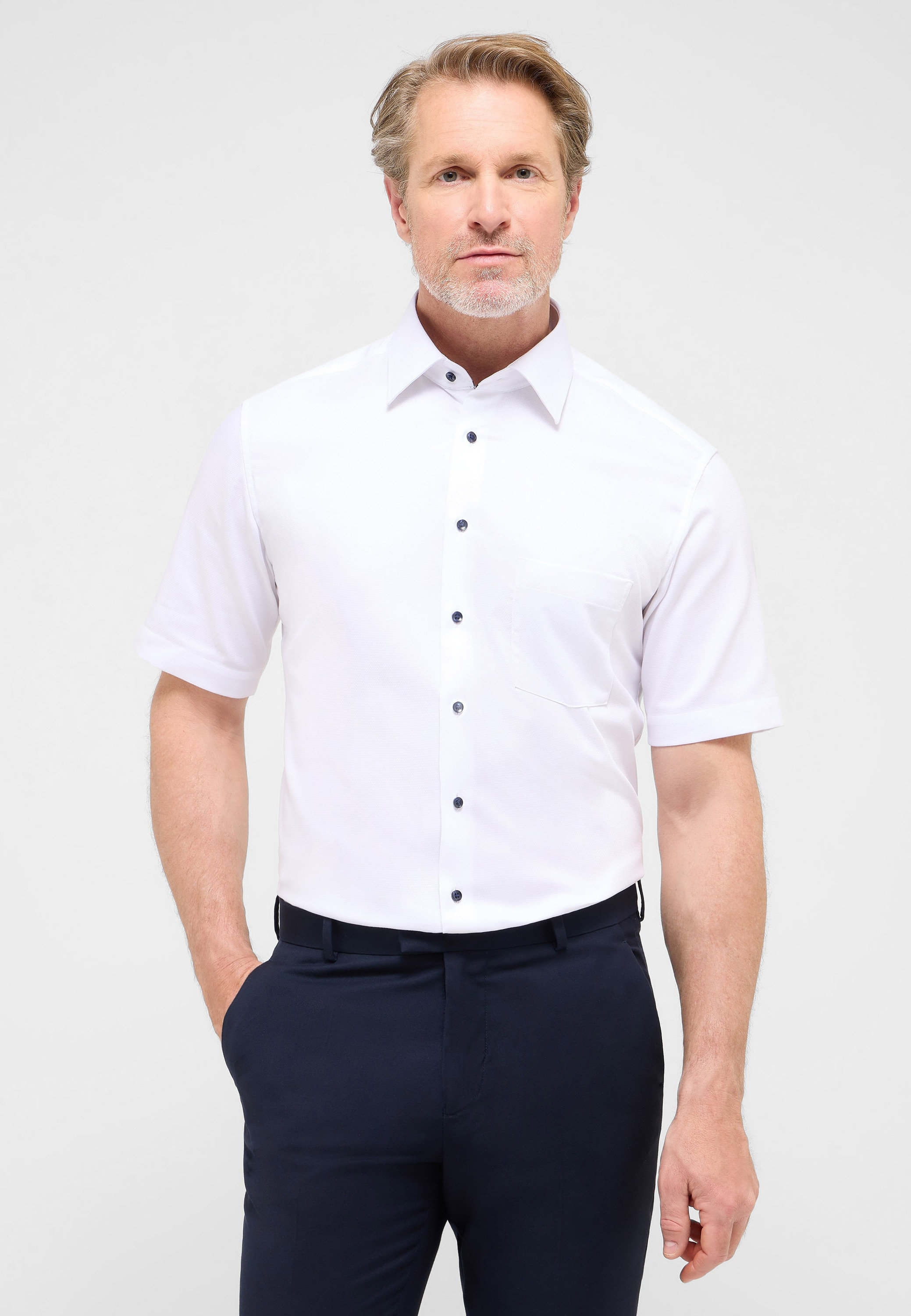 Eterna Kurzarmhemd "MODERN FIT", NON IRON (bügelfrei) günstig online kaufen