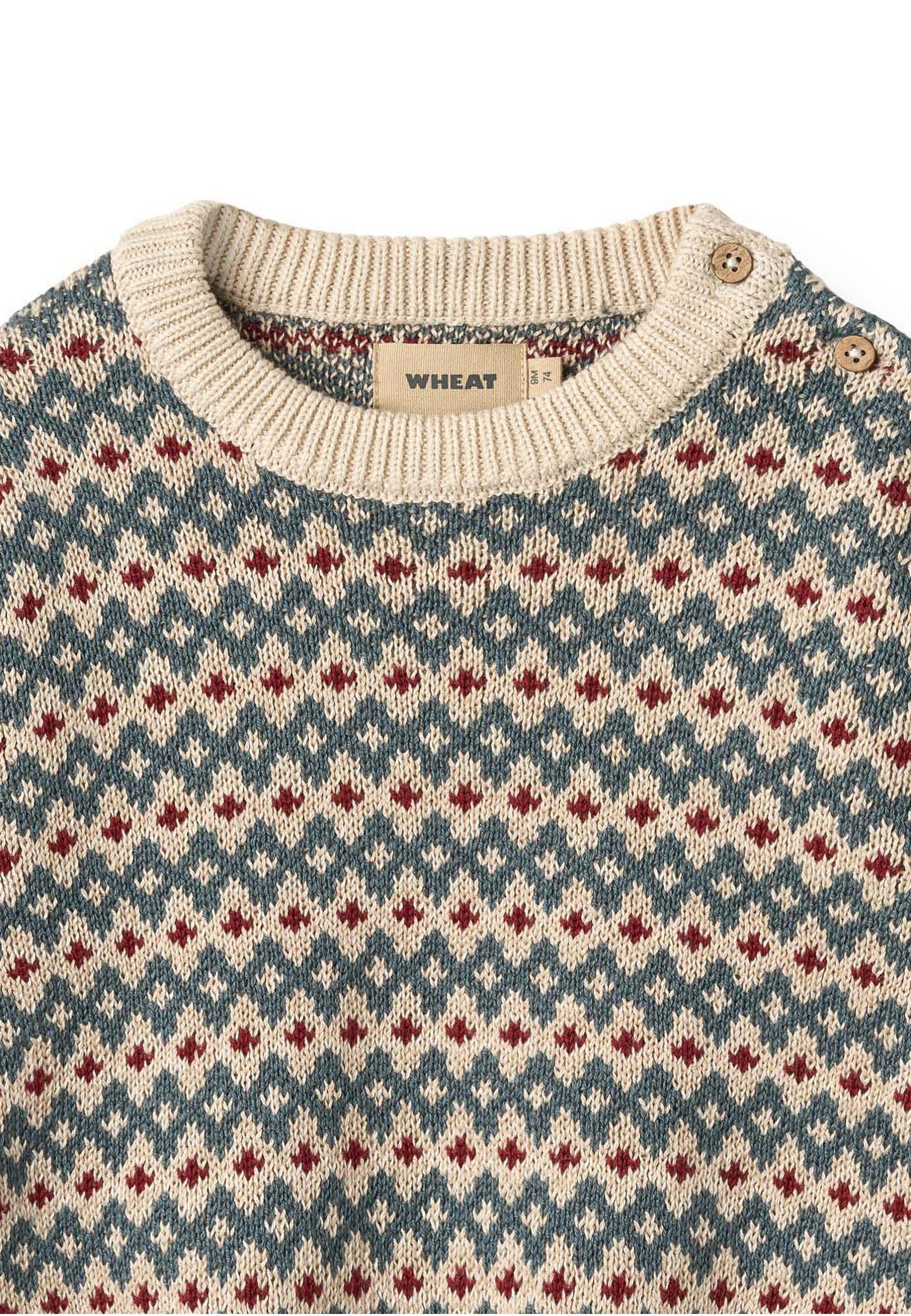 WHEAT Rundhalspullover »WHEAT Jacquard Pullover Harlow« 1 Stk.