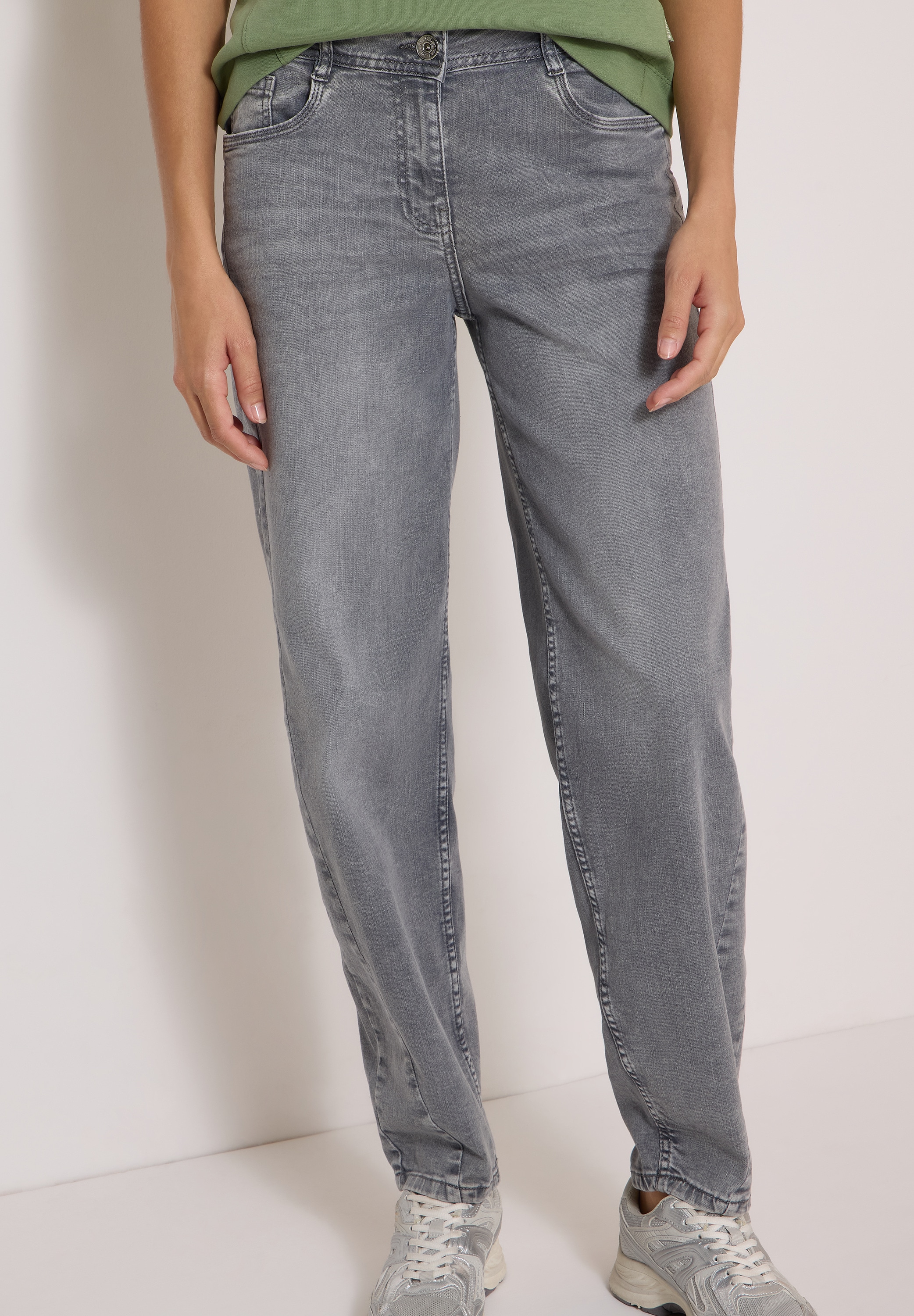 Cecil Loose-fit-Jeans "Style Scarlett" Barrel Leg mit Stretch