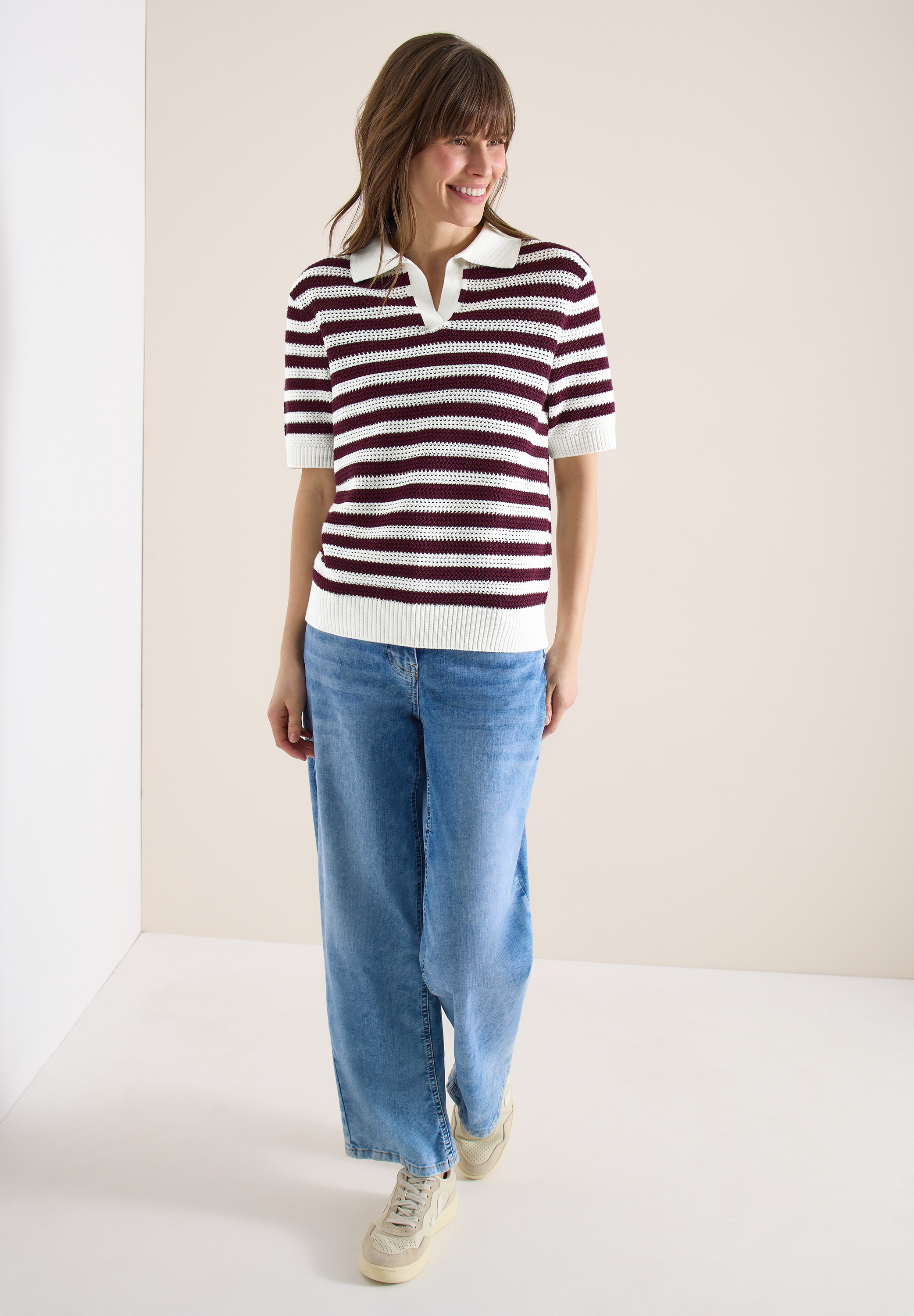 Cecil Poloshirt aus reiner Baumwolle