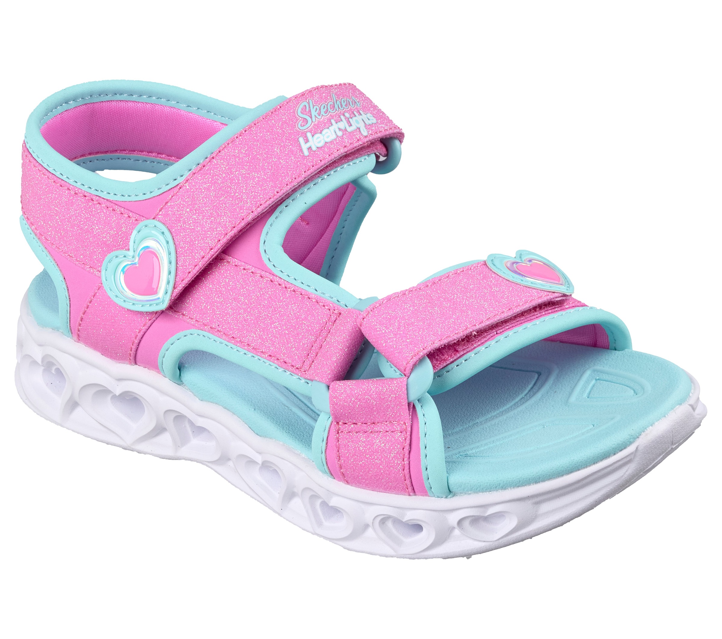 Sandales Skechers Heart Lights Rose/Turquoise 28 3