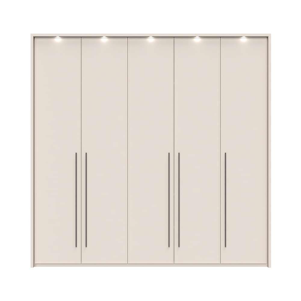 Places of Style Drehtürenschrank »Opera mit oder ohne Kranz inkl. LED-Bel.,B 227,272,317 oder 362 cm«, UV lackiert, Soft Close Funktion, Höhenverstellbare Füße