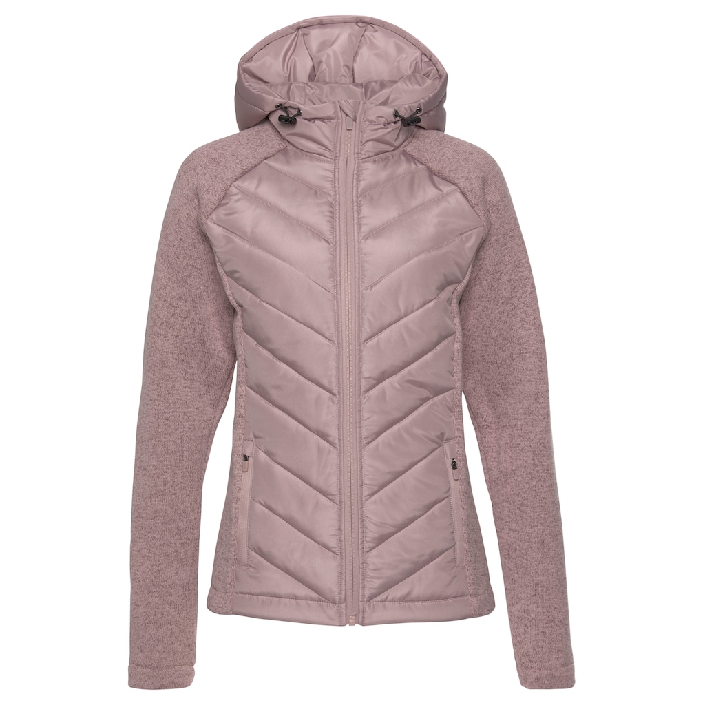 Vivance Steppjacke, mit Kapuze, mit Strickfleece-Ärmeln