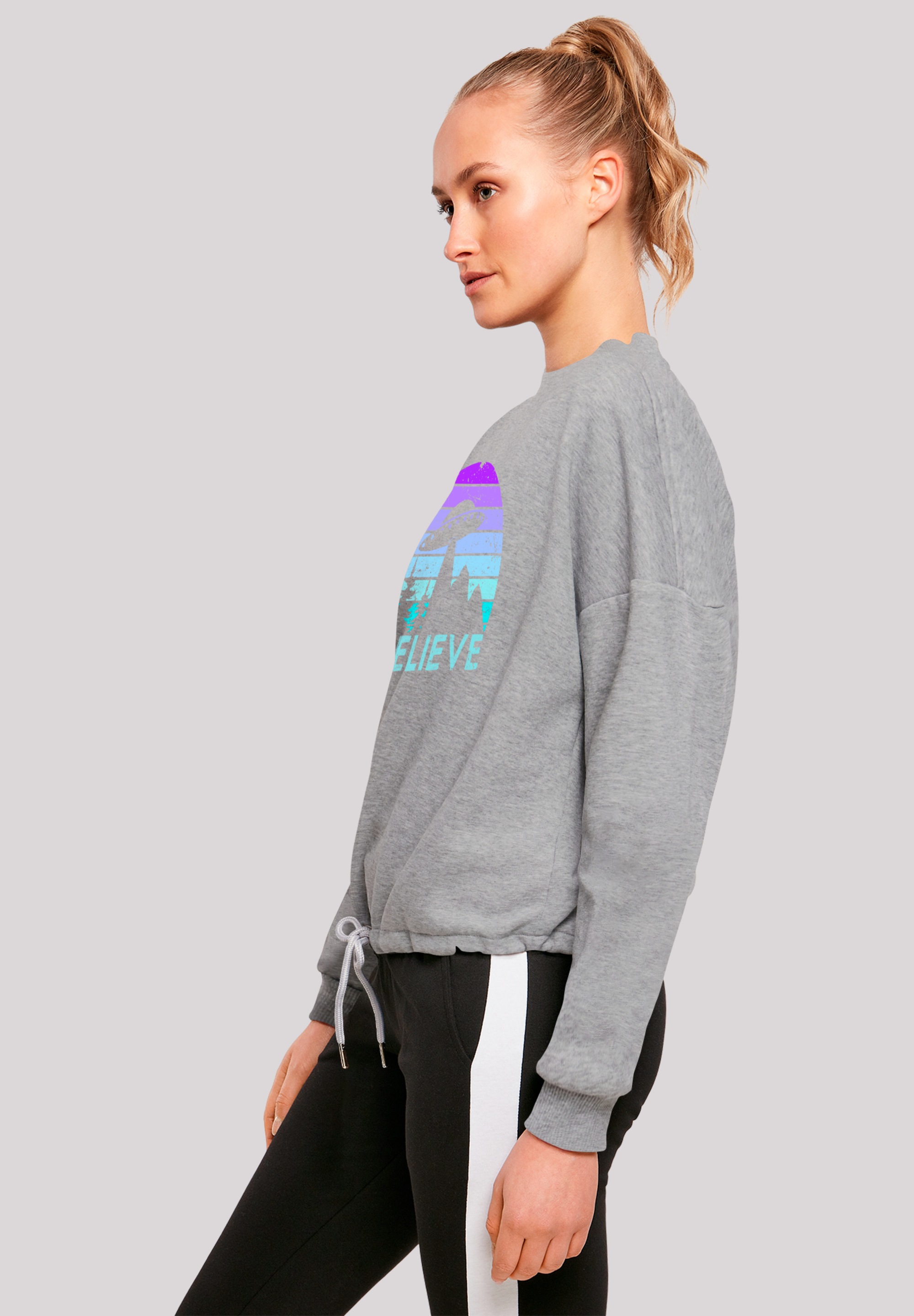 F4NT4STIC Sweatshirt »I BELIEVE UFO Alien Raumschiff Retro«, Premium Qualität