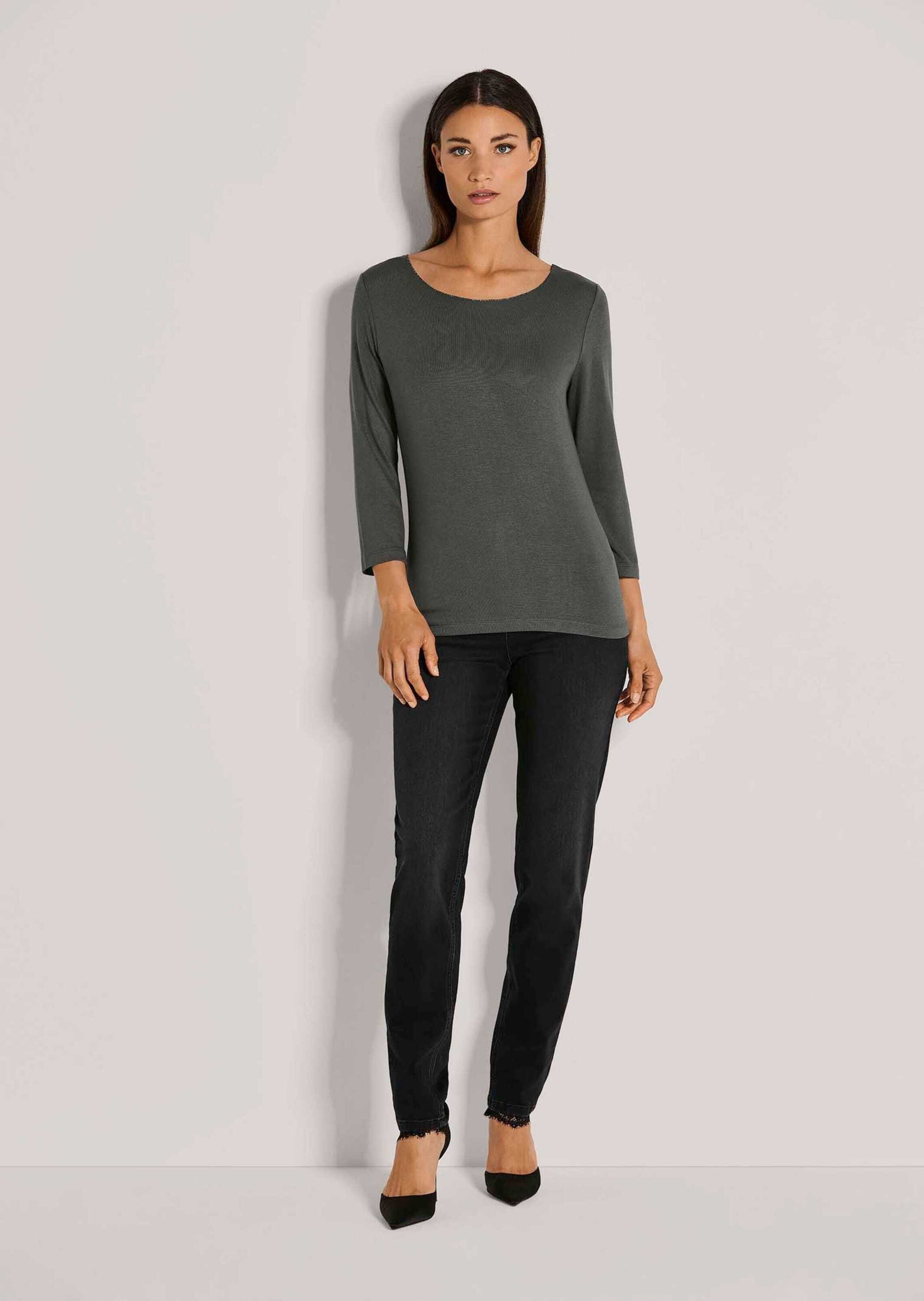 MADELEINE 3/4-Arm-Shirt "Shirt Elegantes Glanzshirt mit Viskose-Stretch" günstig online kaufen