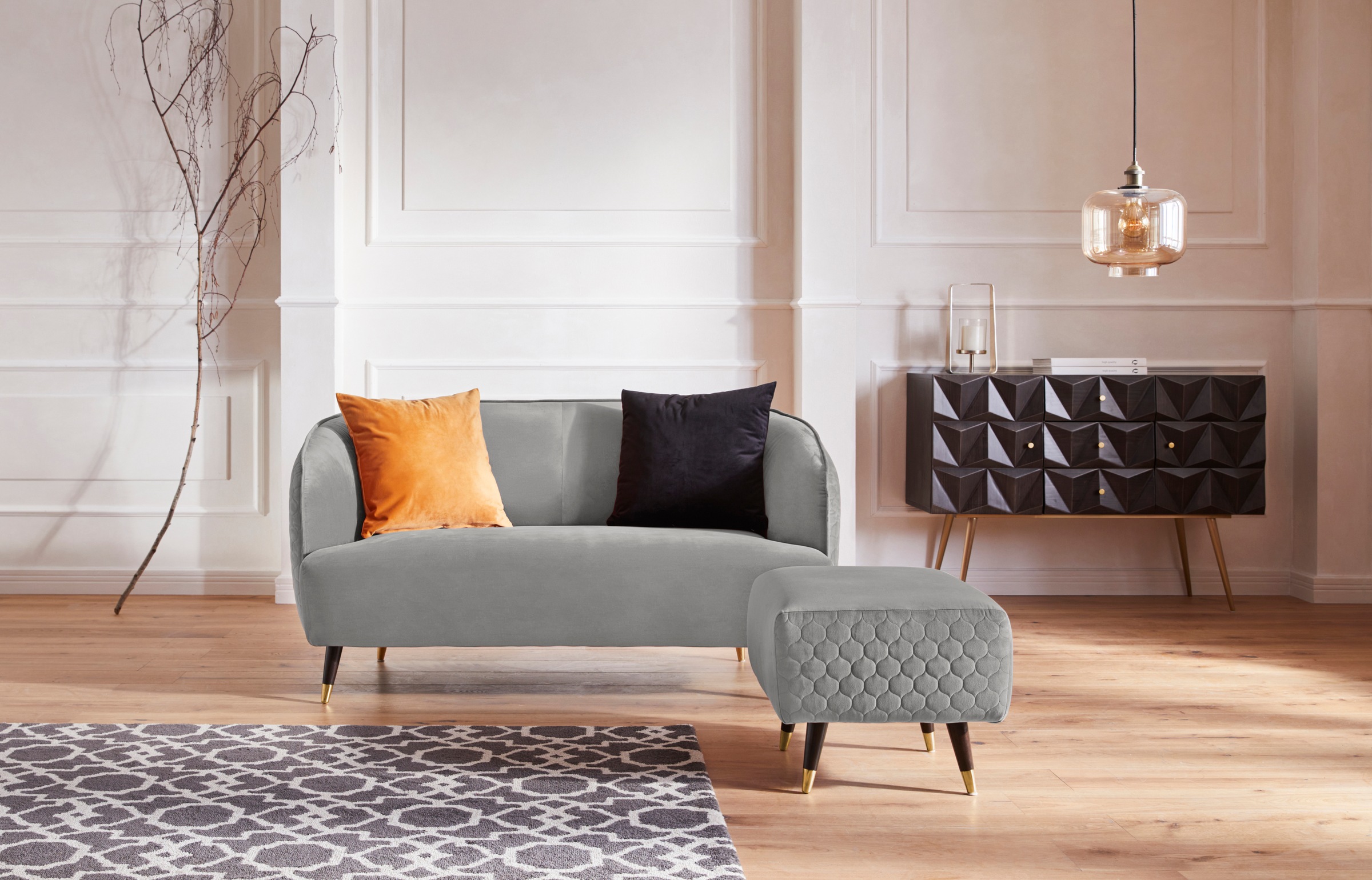 Guido Maria Kretschmer Home&Living Hocker »Oradea«, passend zur Oradea-Serie