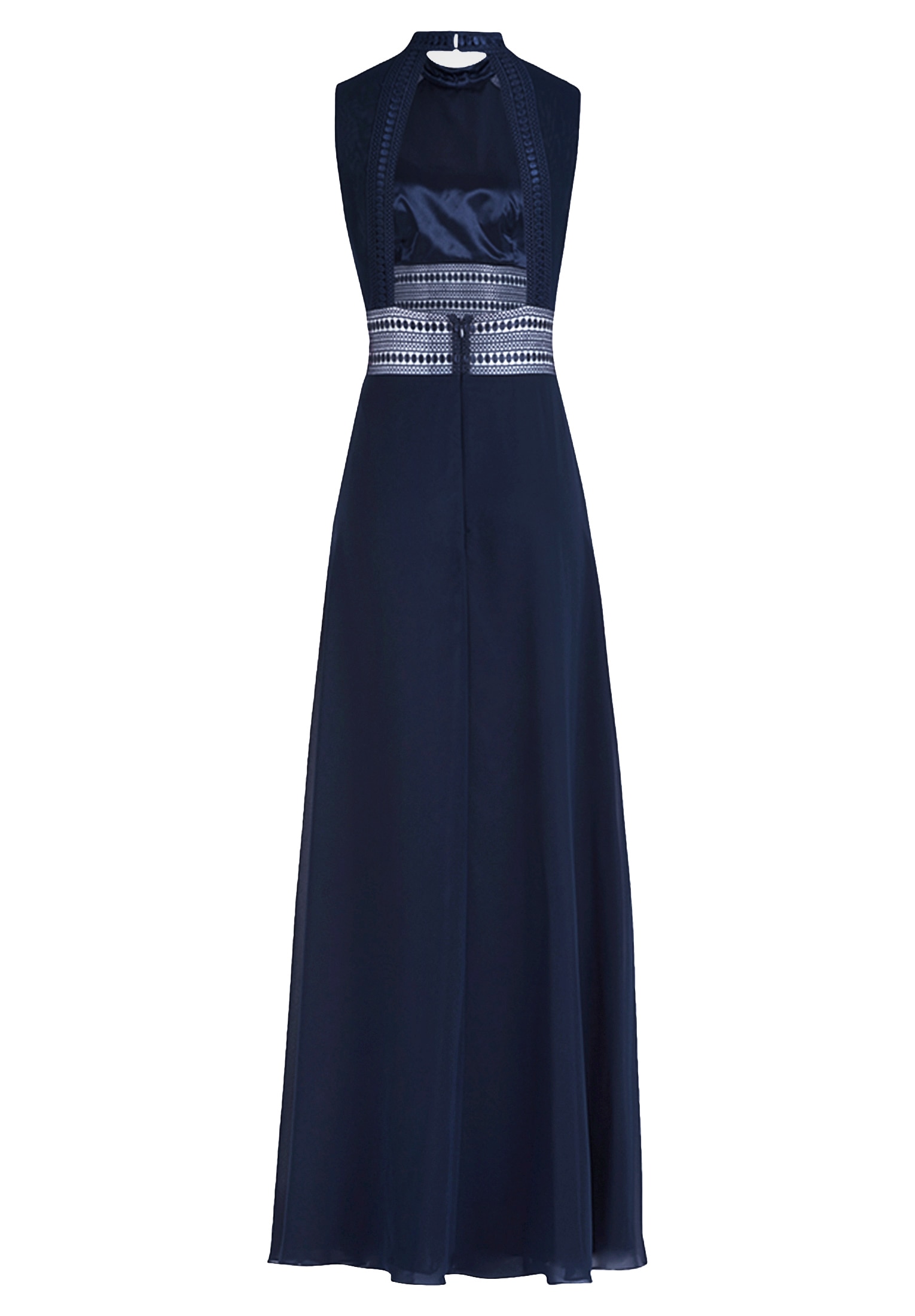 Vera Mont Abendkleid »Damen rückenfrei« Ohne Tasche Aufgesteppte Bänder