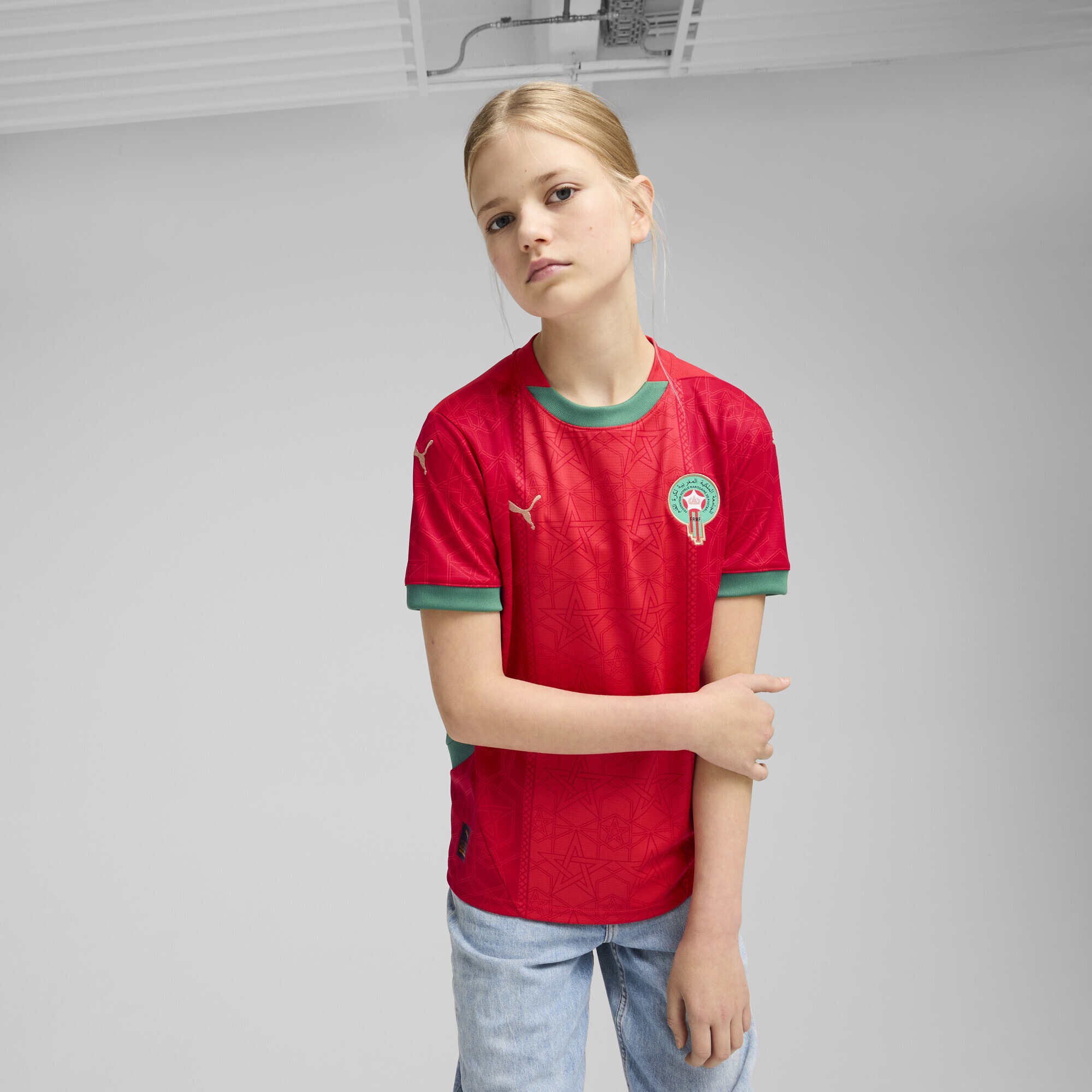 PUMA Trainingsshirt »Marokko 2025 Heimtrikot Jugendliche«