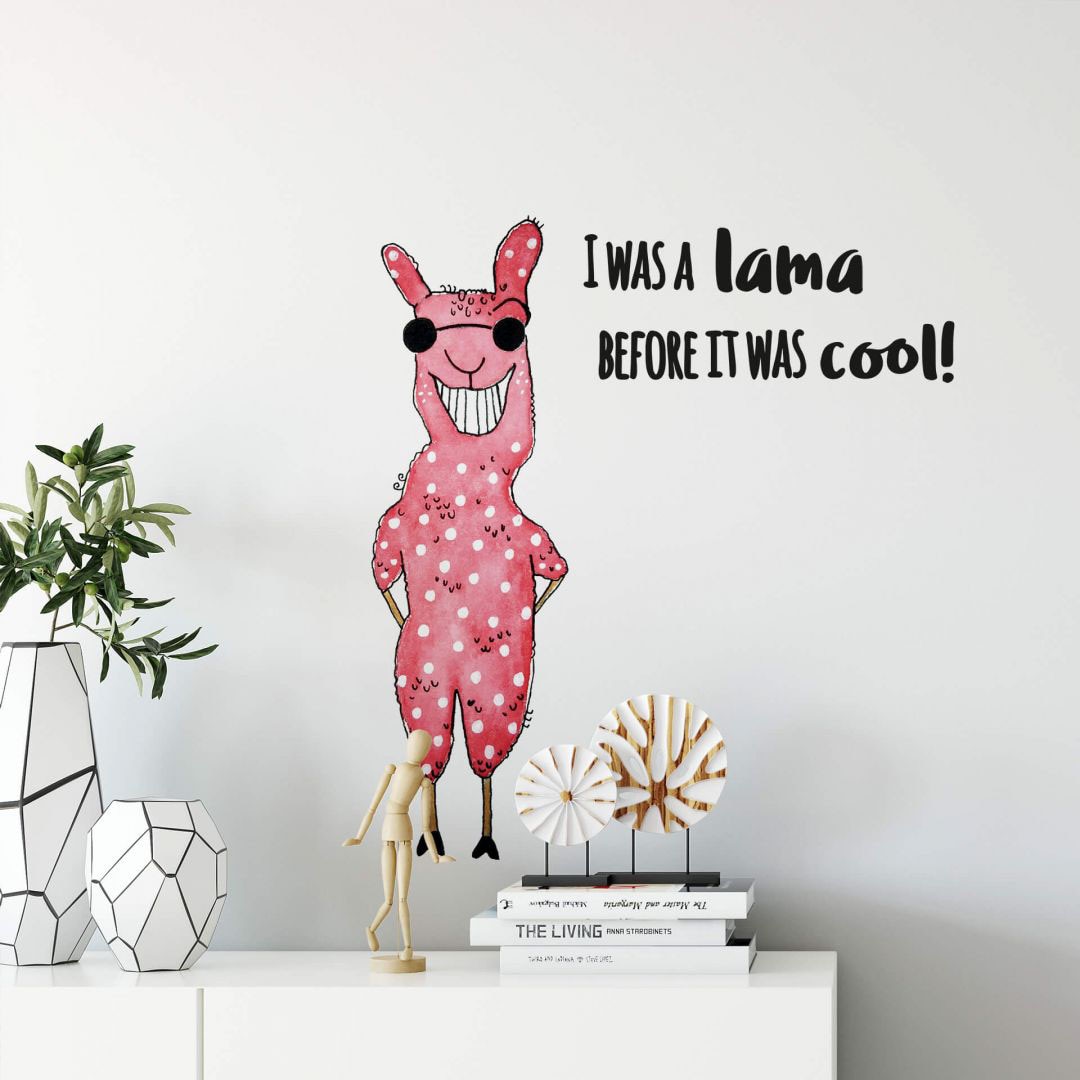 Wall-Art Wandtattoo »Lebensfreude - cooles Lama«, (1 St.) kaufen | BAUR