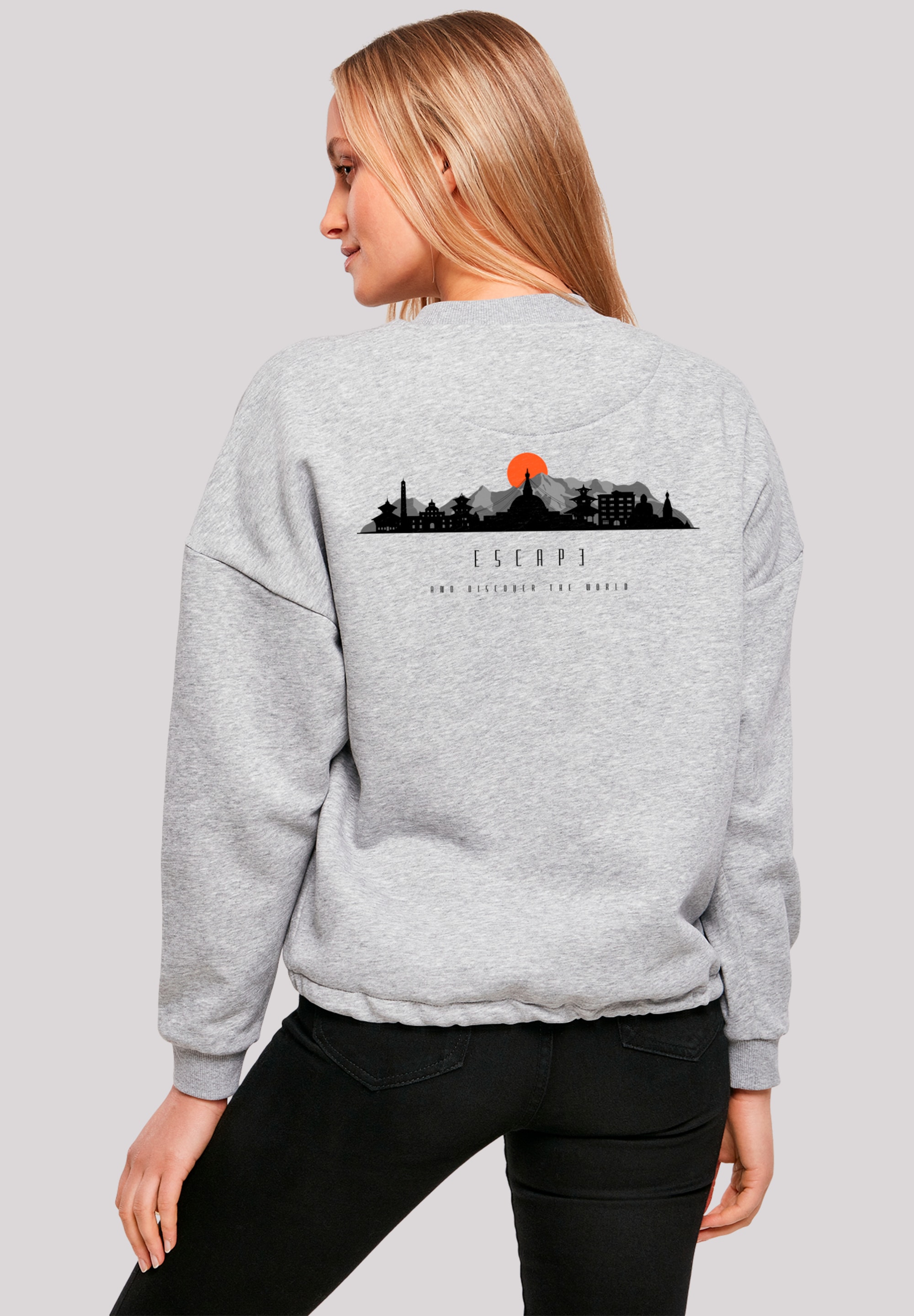 F4NT4STIC Sweatshirt "Oversize Escape Discover the World Asian Town", Premi günstig online kaufen