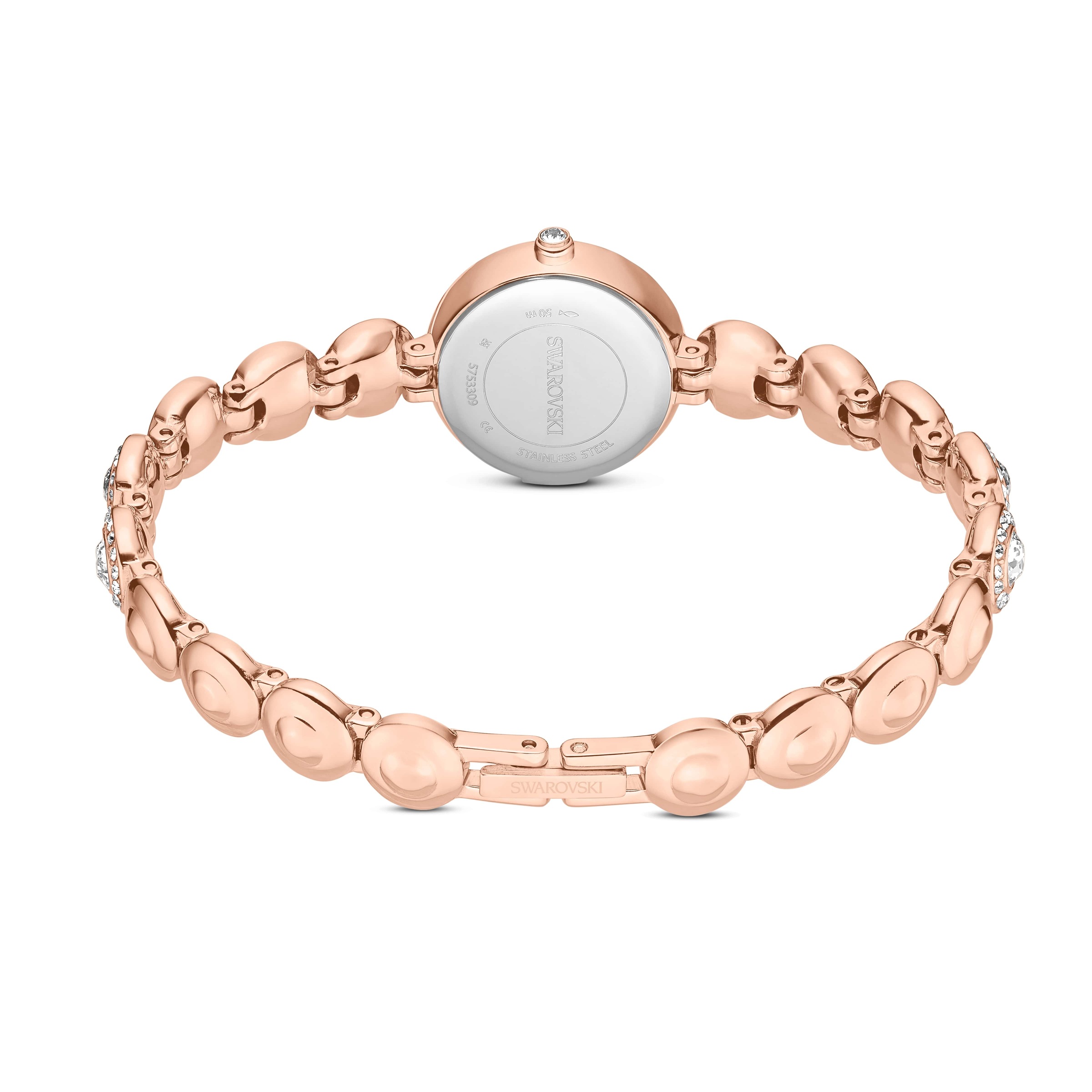 Swarovski Quarzuhr »UNA« Armbanduhr, Damenuhr, Edelstahlarmband, analog, Swarovski®-Kristalle