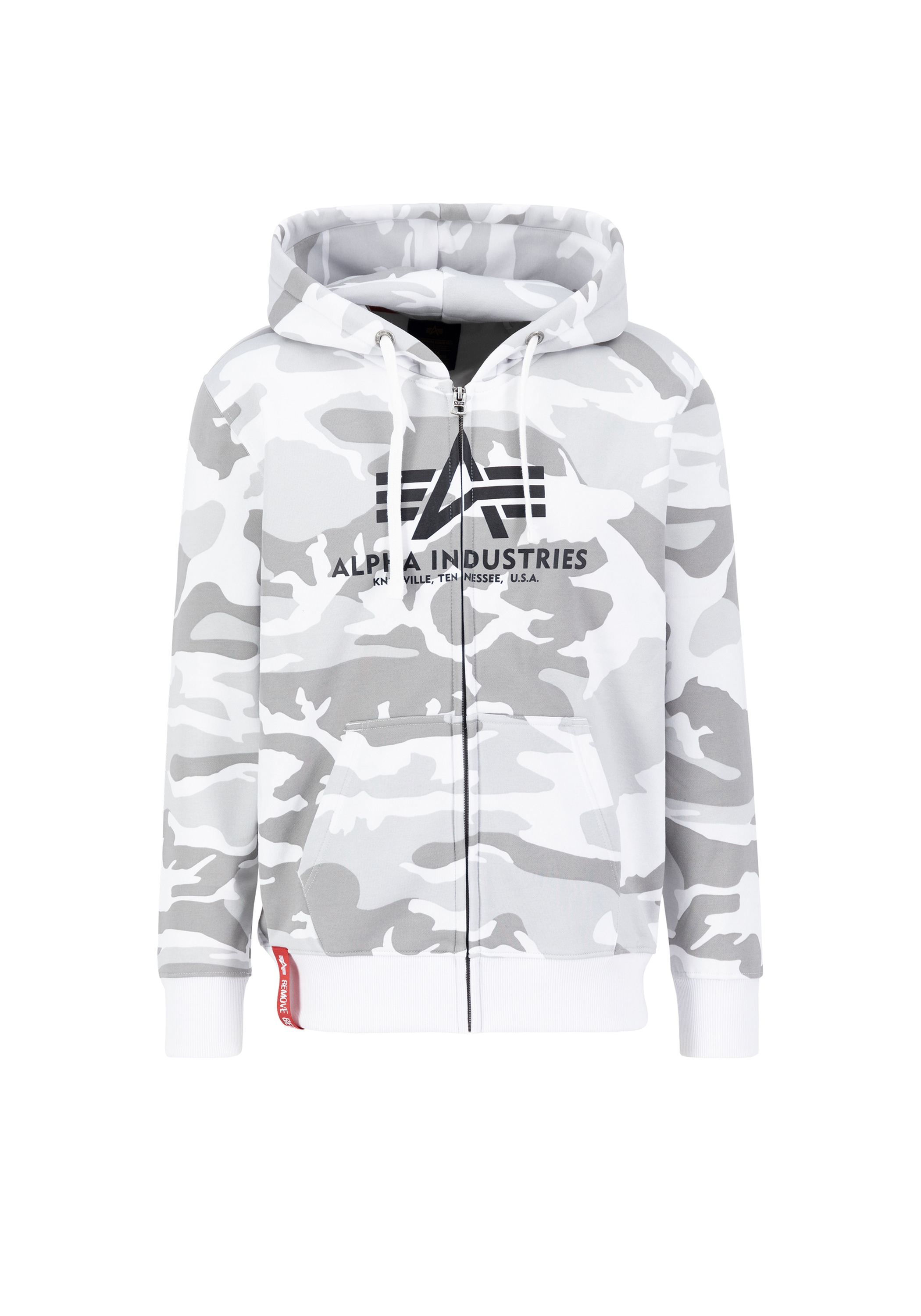 Alpha Industries Hoodie Alpha Industries Men Hoodies Basic Zip Hoodie Camo