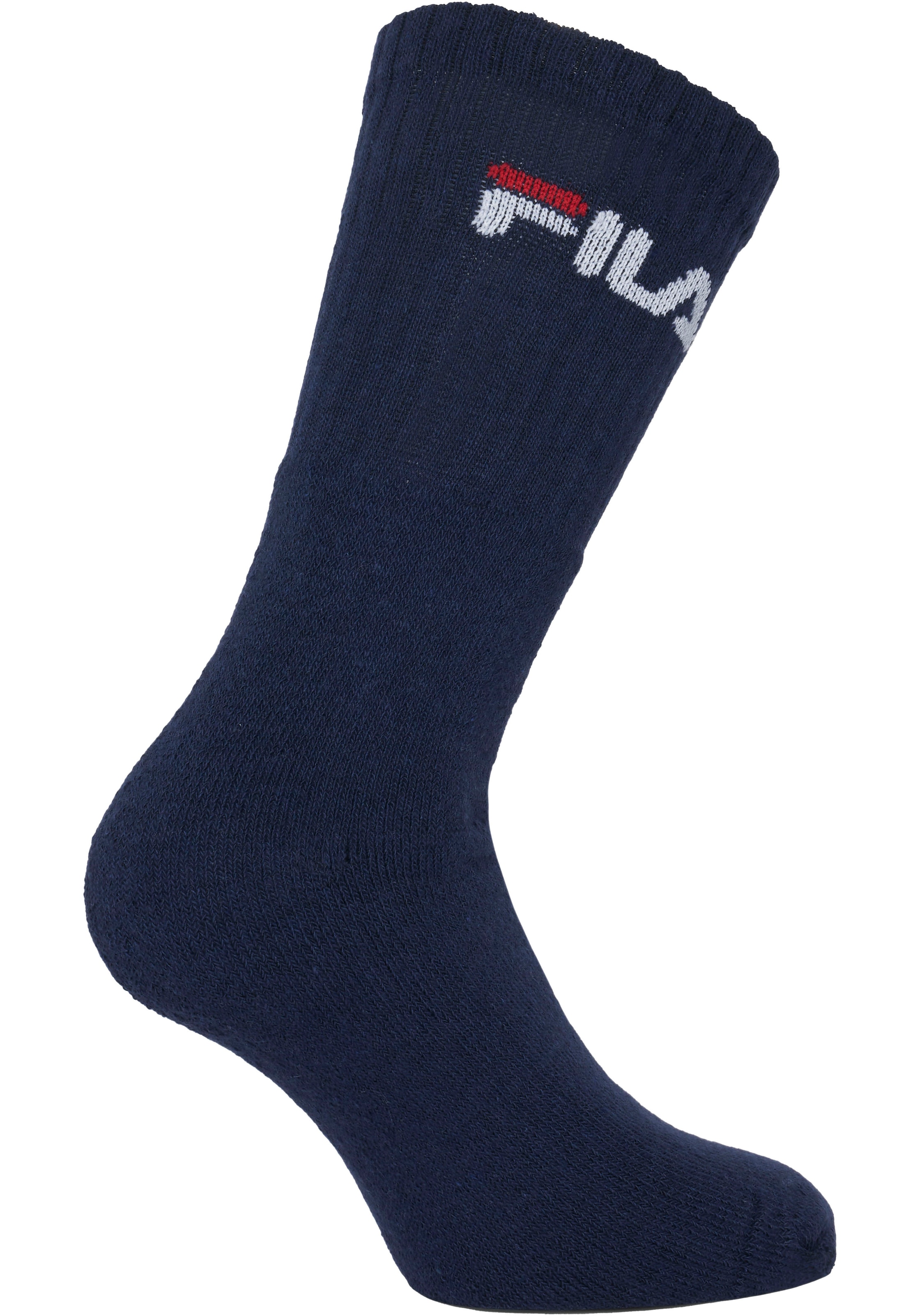 Fila Tennissocken, (3er Pack), mit verstärkten Belastungszonen