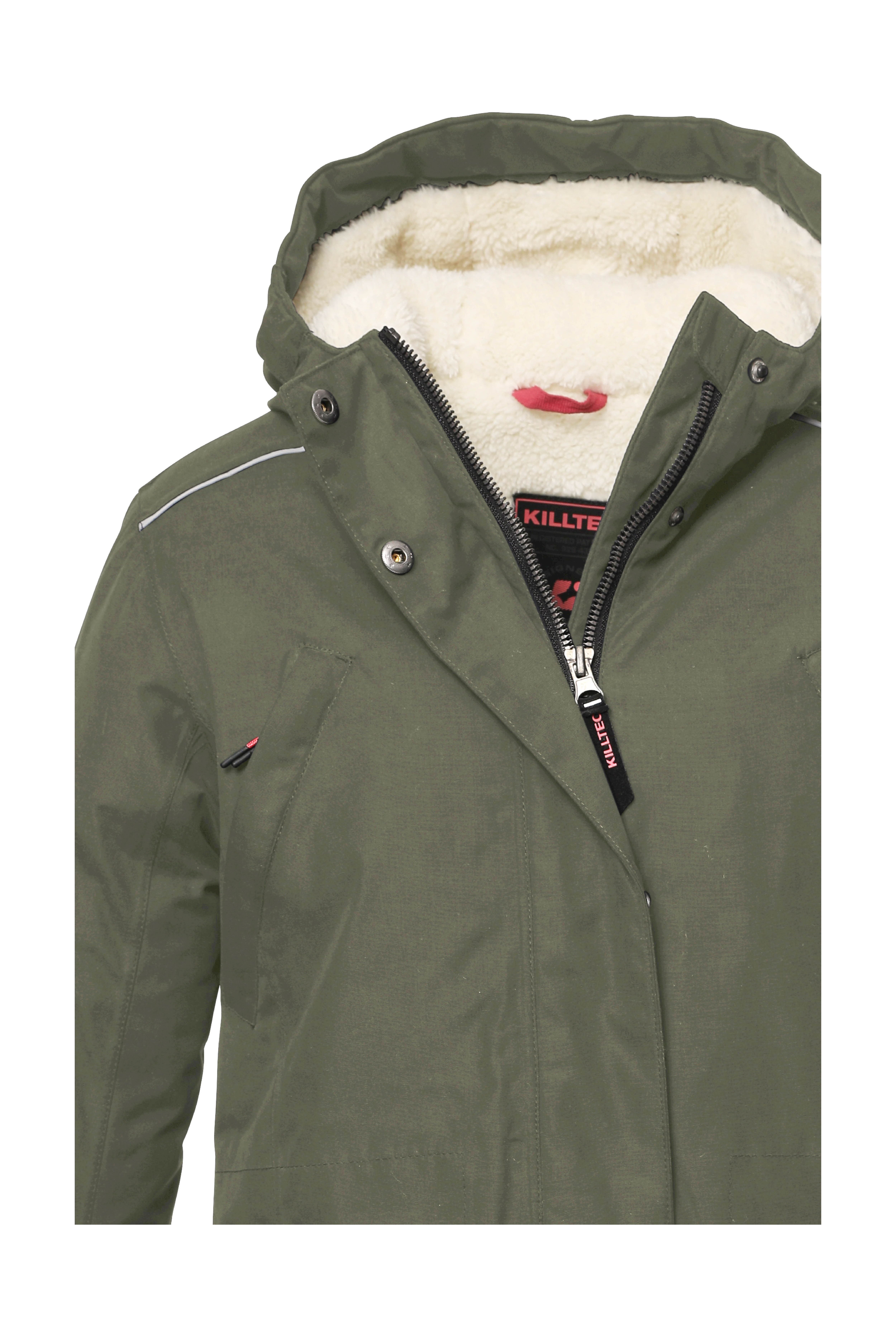 Thumbnail - Killtec Funktionsmantel "KOW 142 GRLS CT" Wasser- und winddichter Mantel mit Teddyfell und abnehmbarer Kapuze