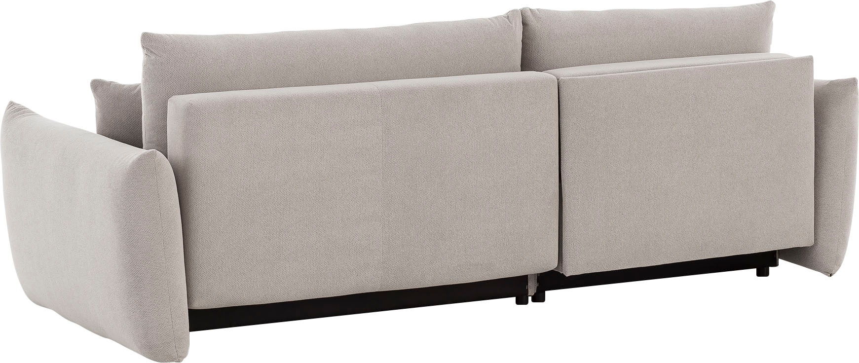 INOSIGN Ecksofa »MAVAS Schlafsofa mit Bettkasten, L-Form,«, ca.257/127cm (Liegefläche 212/145 cm), Cord, Chenille, Struktur