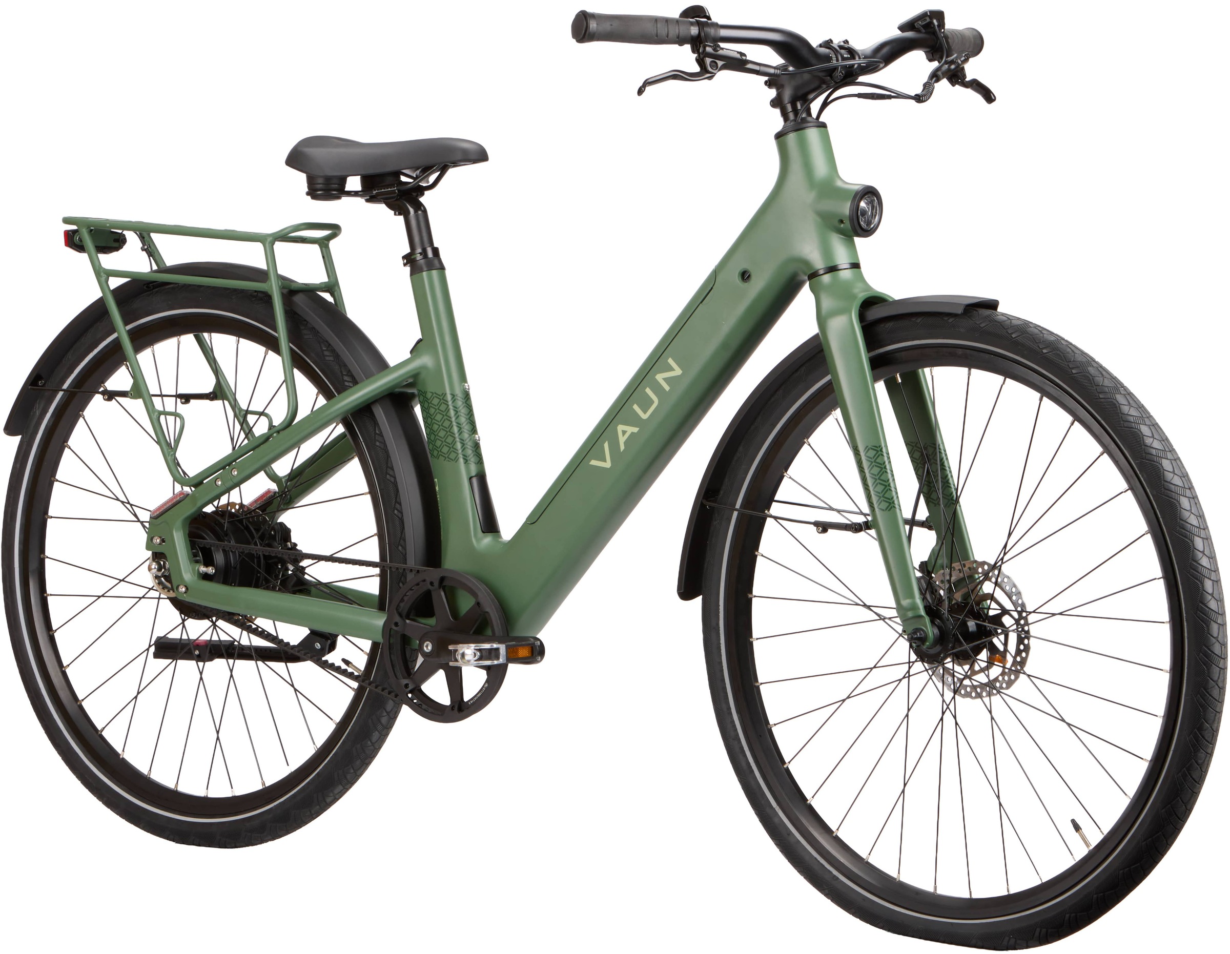 Vaun »VAUN SKYLINE Wave-Cityrad Bikes« 8 Gang Shimano Nexus 8-Gang Schaltwerk Nabenschaltung Mittelmotor 250 W (mit integr. Akku), Elektrofahrrad für Alltag und Einkauf