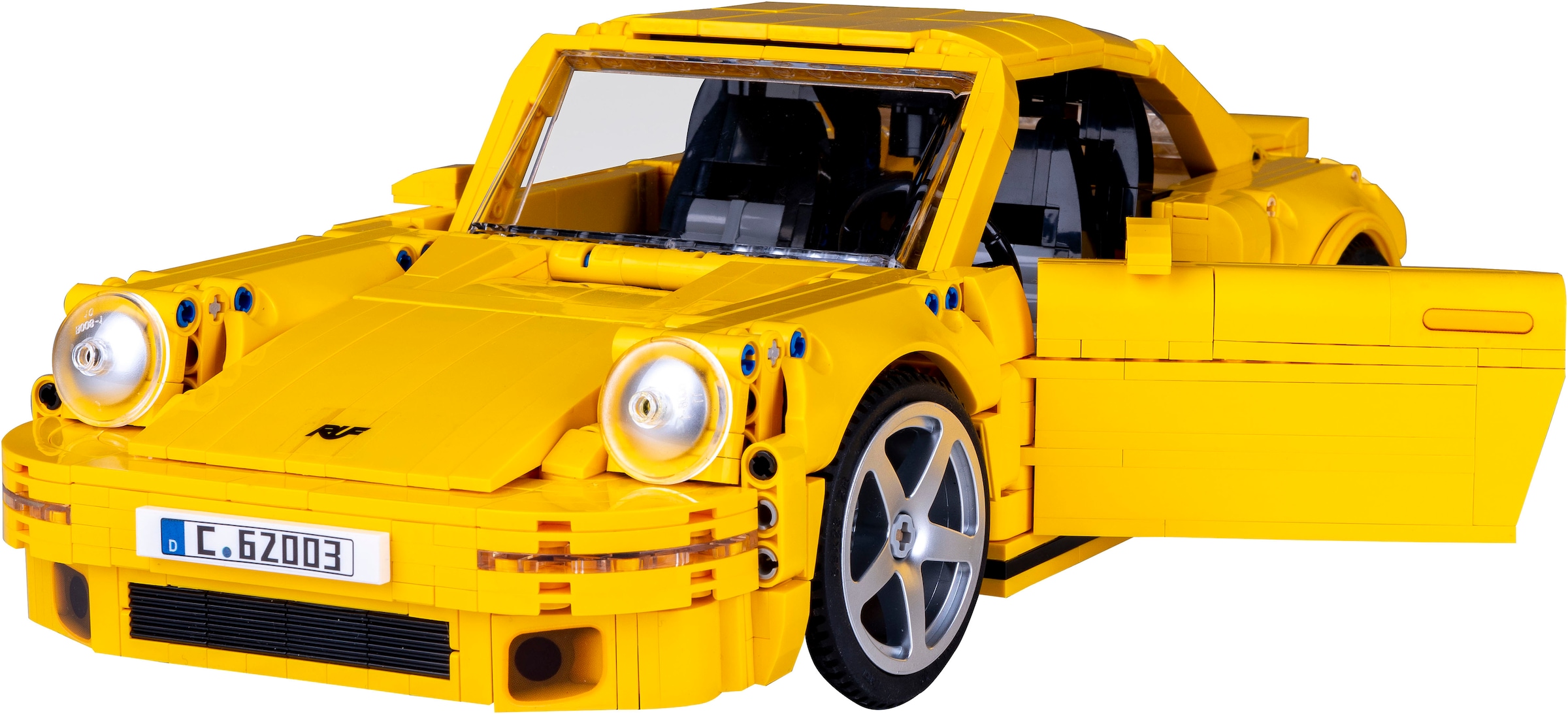 Jamara Konstruktions-Spielset »CaDA, RUF CTR 2017 Yellowbird 1:12 gelb Bricks«, (1515 St.)
