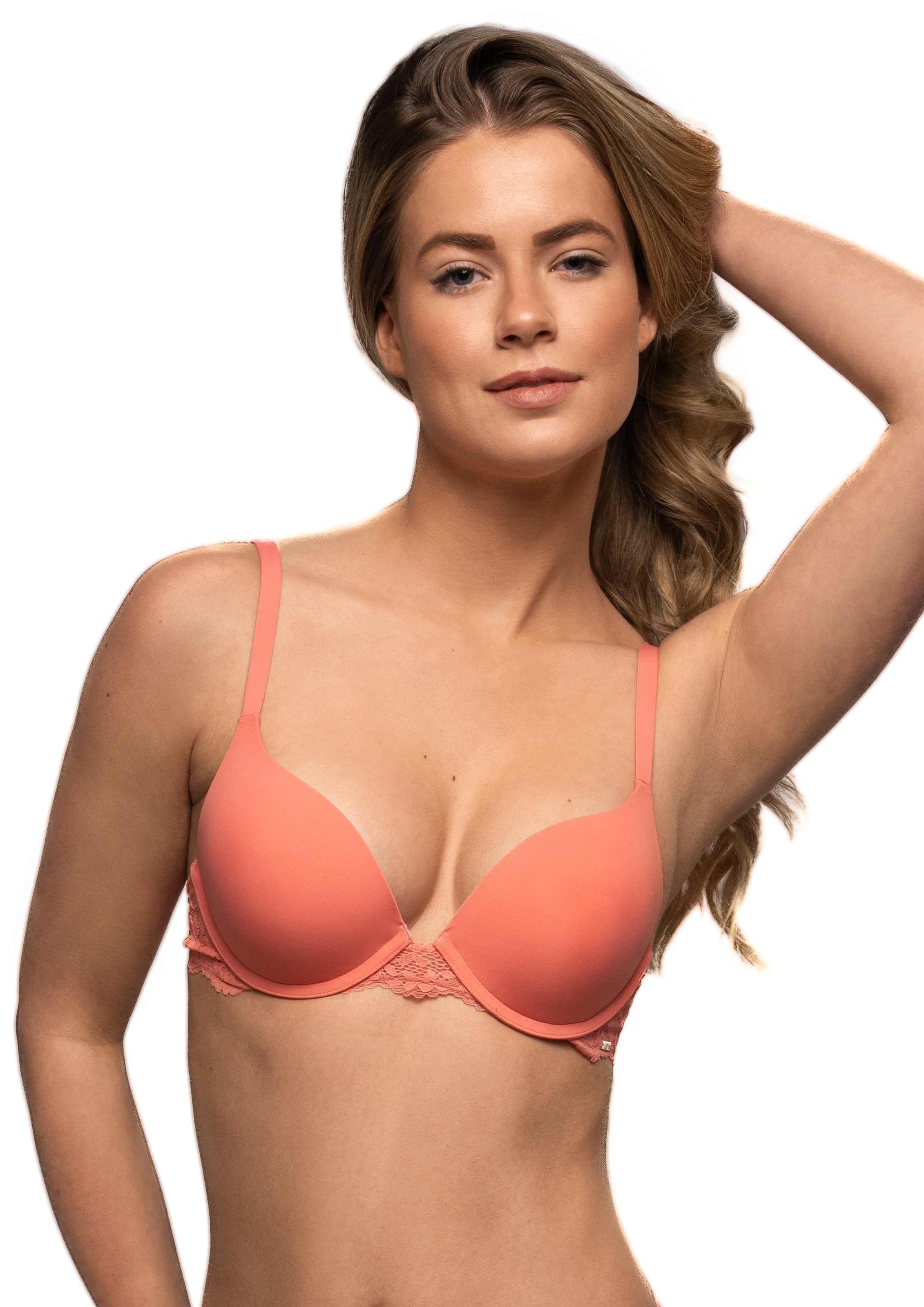After Eden Push-up-Bh "Tess" Mit Schale, Mit Bügel, Mit Spitze, Breite Träger, Feminin, Bequem